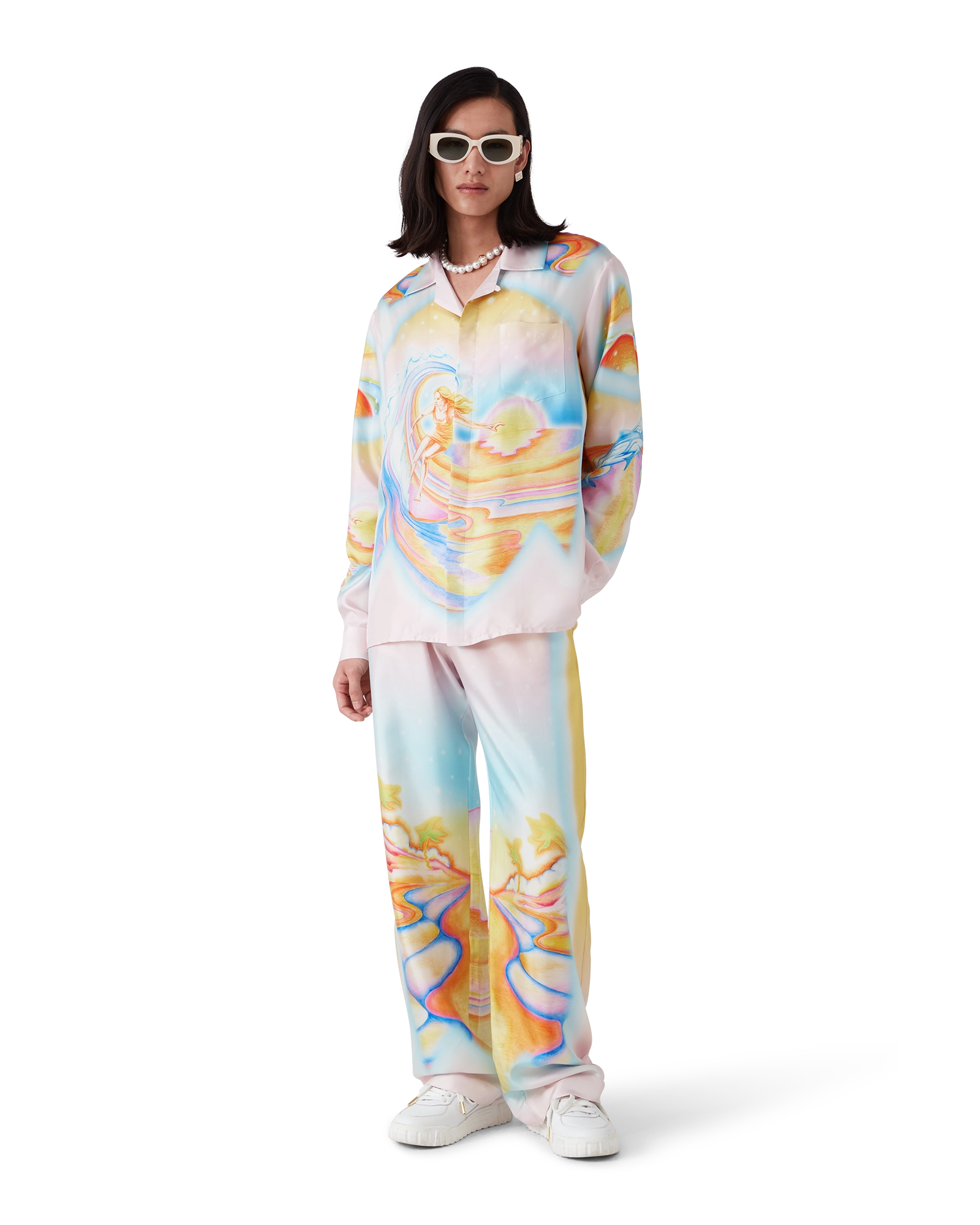 Psychedelic Nirvana Silk Trousers - 图片 2