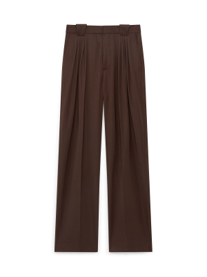 Wool Five Pleat Trousers