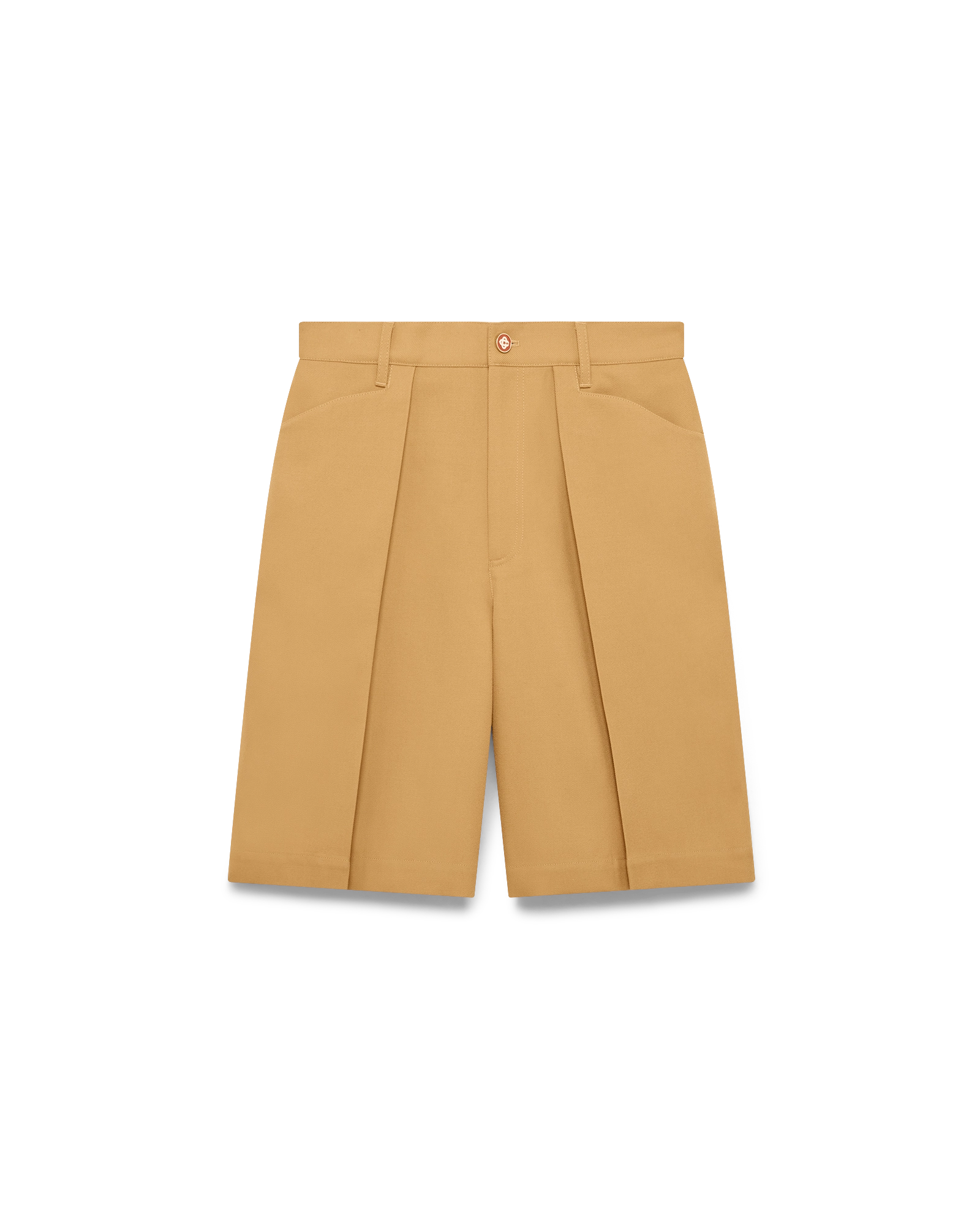 Wool Pleated Shorts