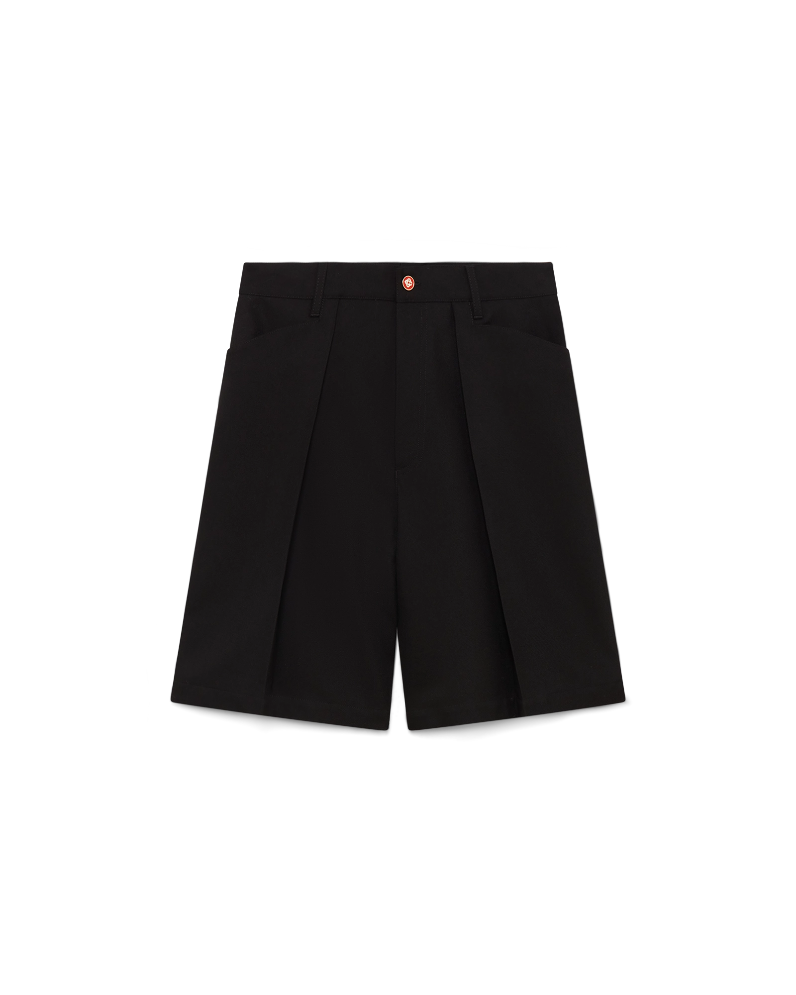 Wool Pleated Tailored Shorts