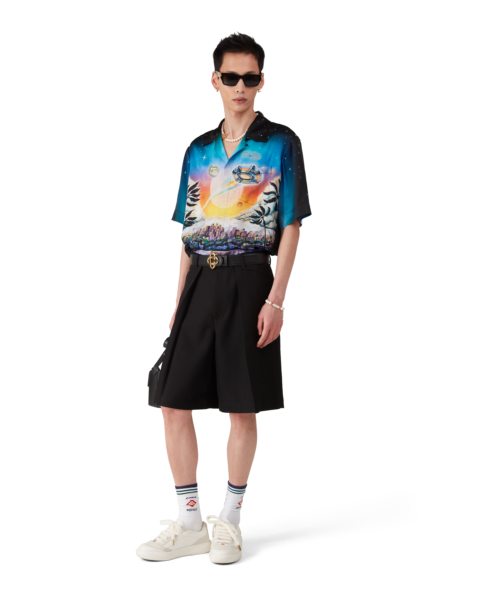 Wool Pleated Tailored Shorts - 图片 2