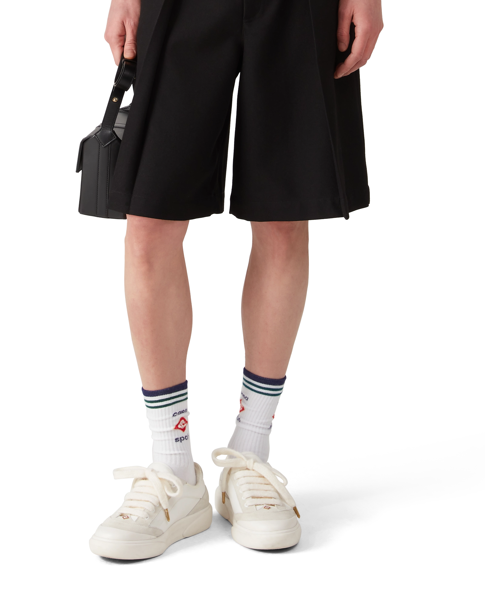 Wool Pleated Tailored Shorts - 图片 3