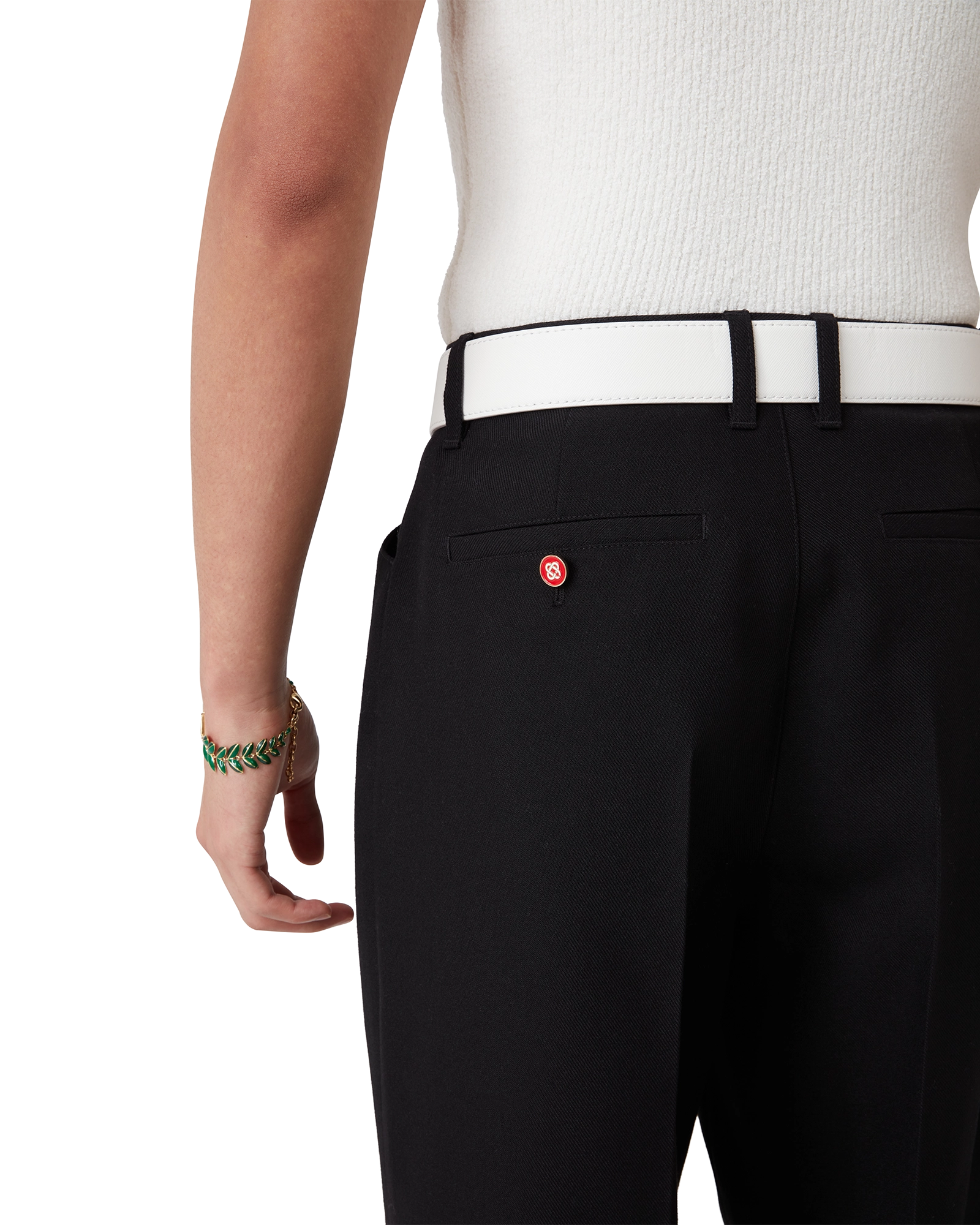 Pleated Chino Trousers - 图片 5