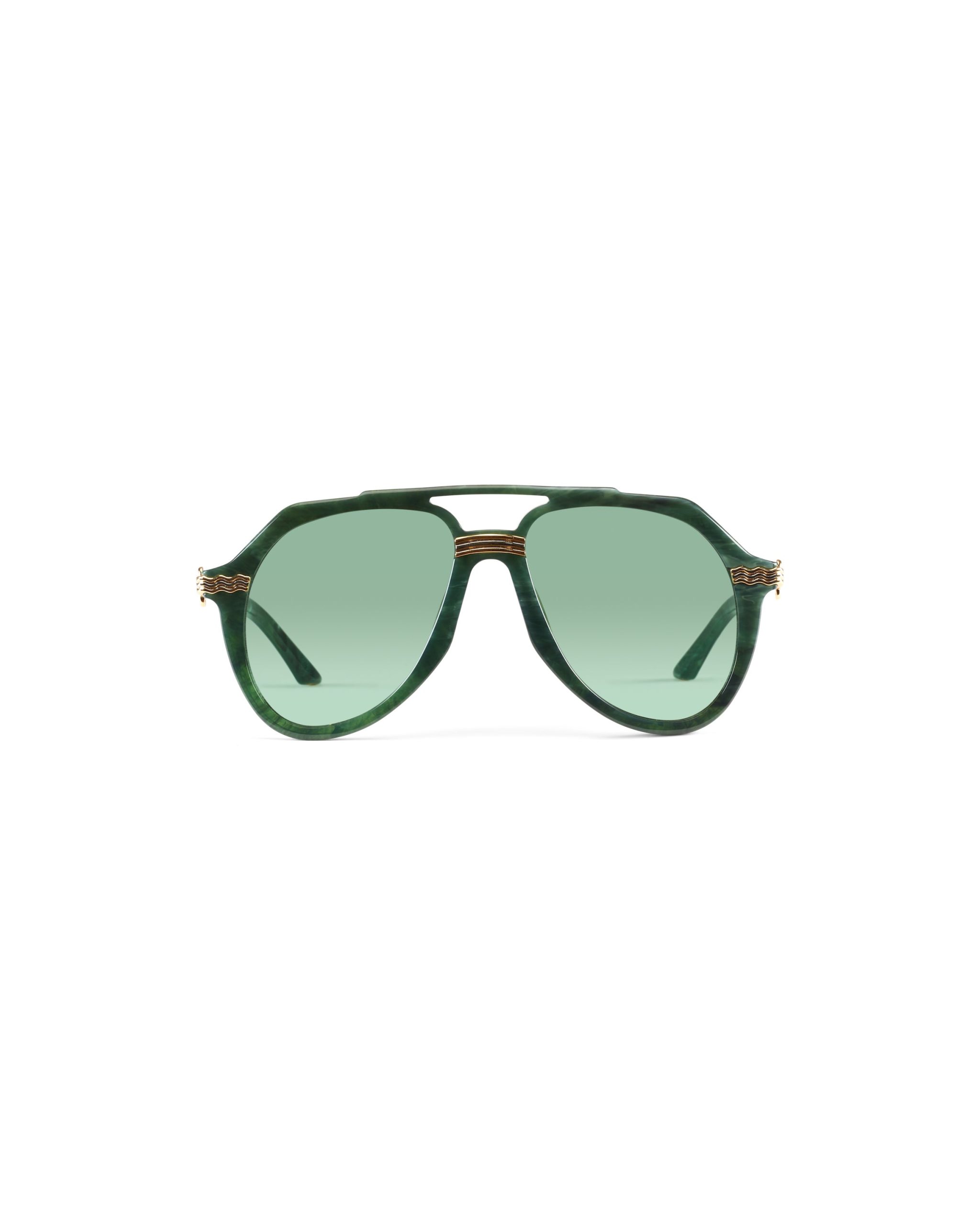 Rajio Green & Gold Sunglasses - 图片 5