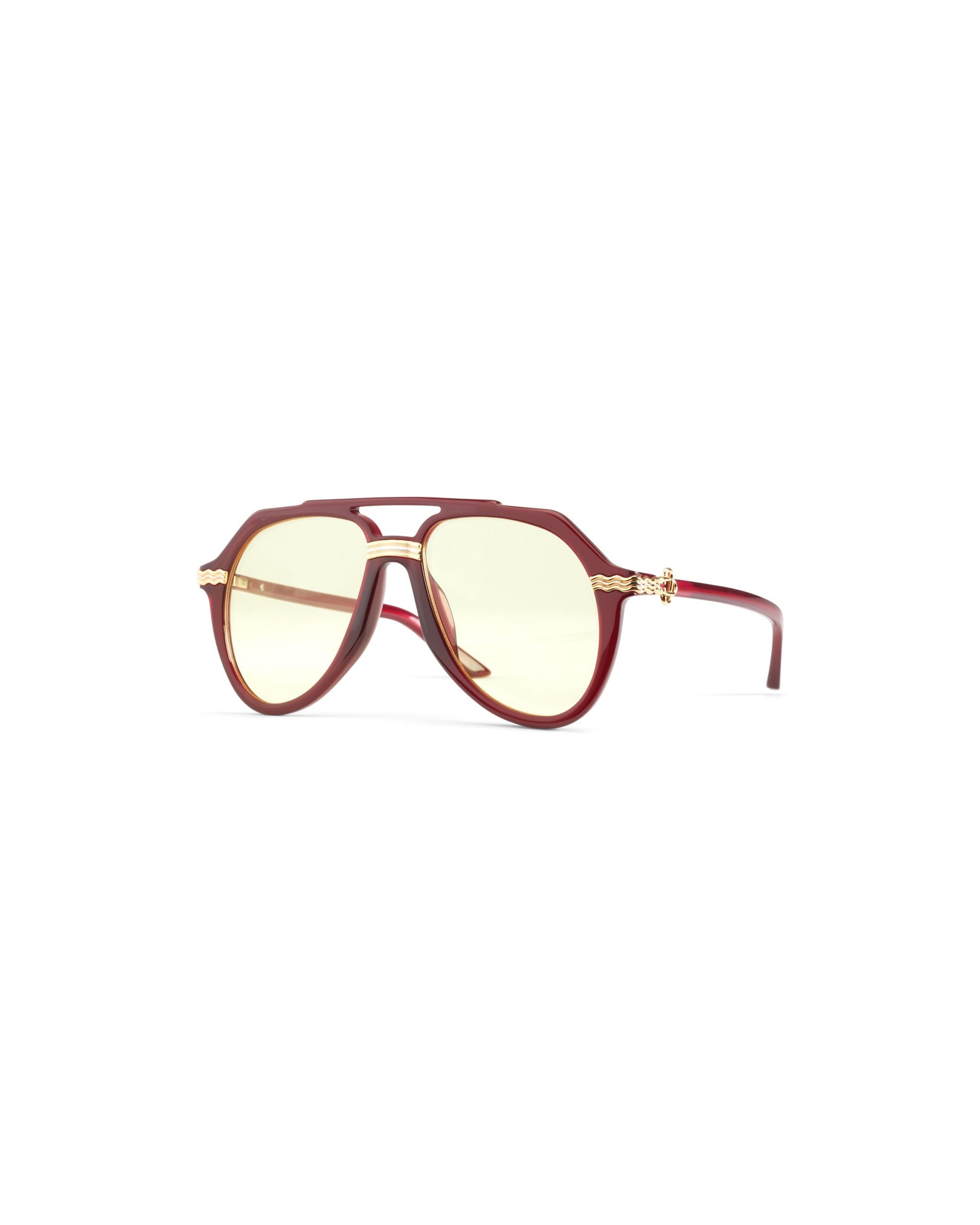 Rajio Wine & Gold Sunglasses