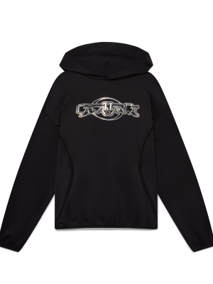 Oversized Panelled Hooded Sweatshirt