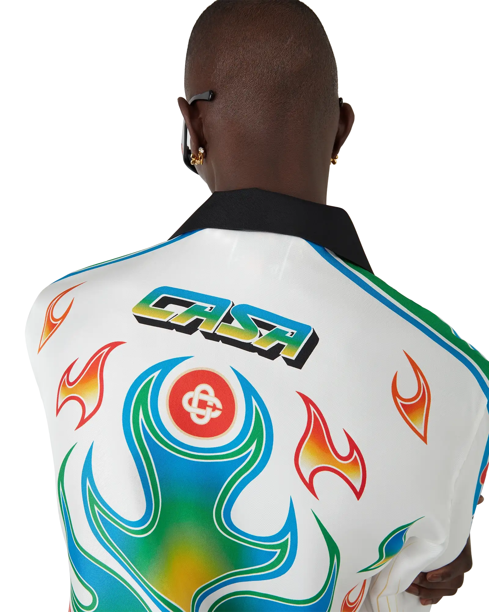 Flame Laurel Long Sleeve Silk Twill Shirt - 图片 4