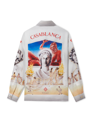 Le Theatre Long Sleeve Silk Shirt