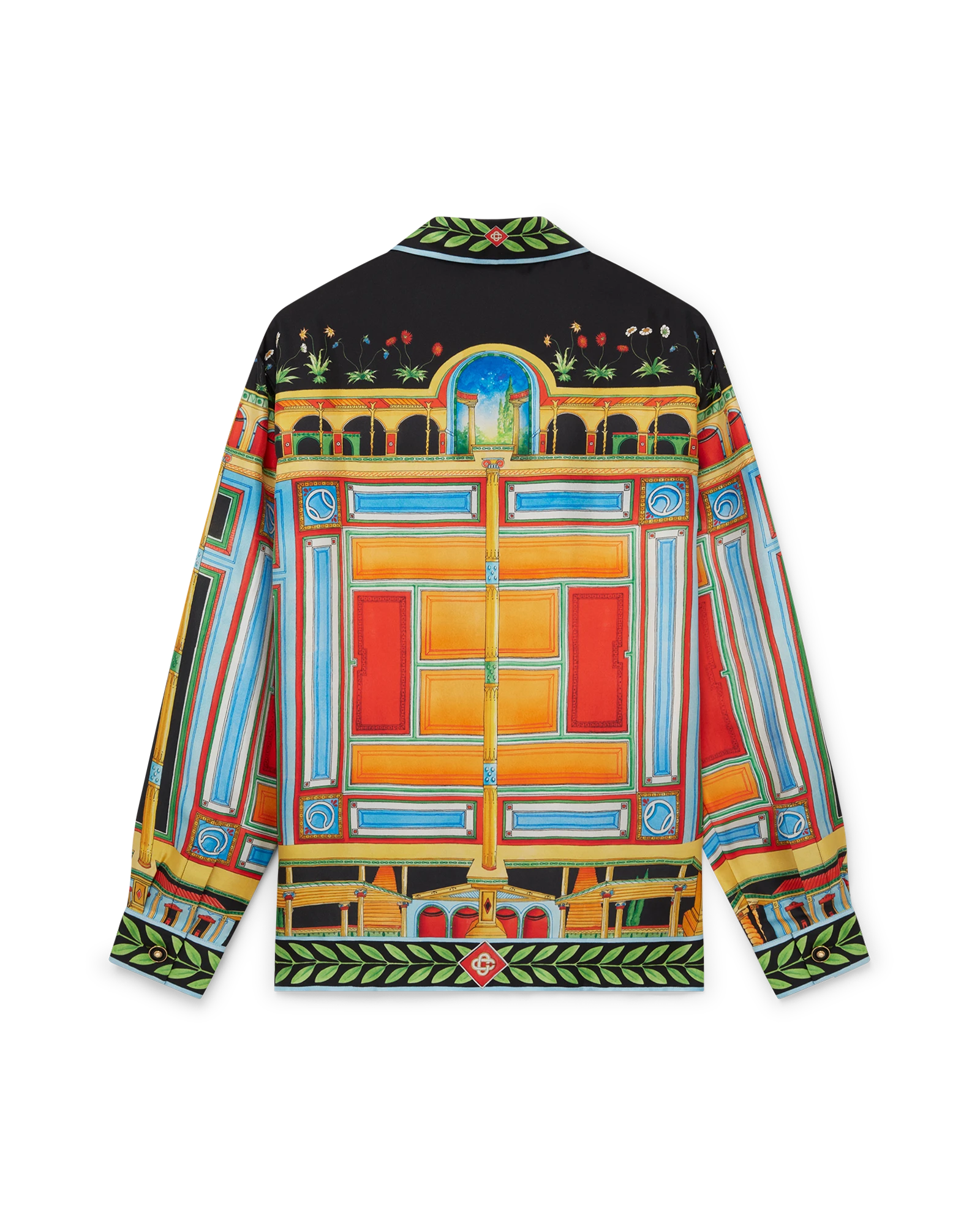 Le Palais En Fleur Long Sleeve Silk Shirt - 图片 2