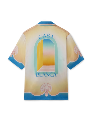 L'Arc Coloré Short Sleeve Silk Shirt