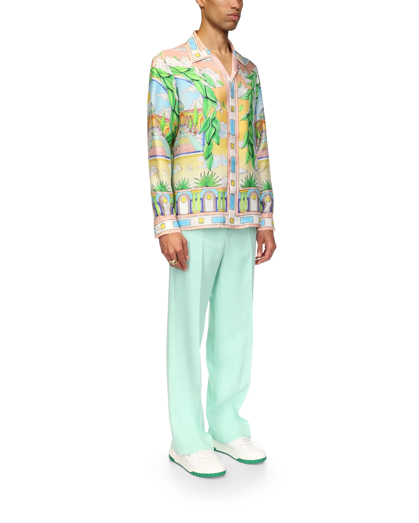 Paysage Ideal Short Sleeve Silk Shirt - 图片 5