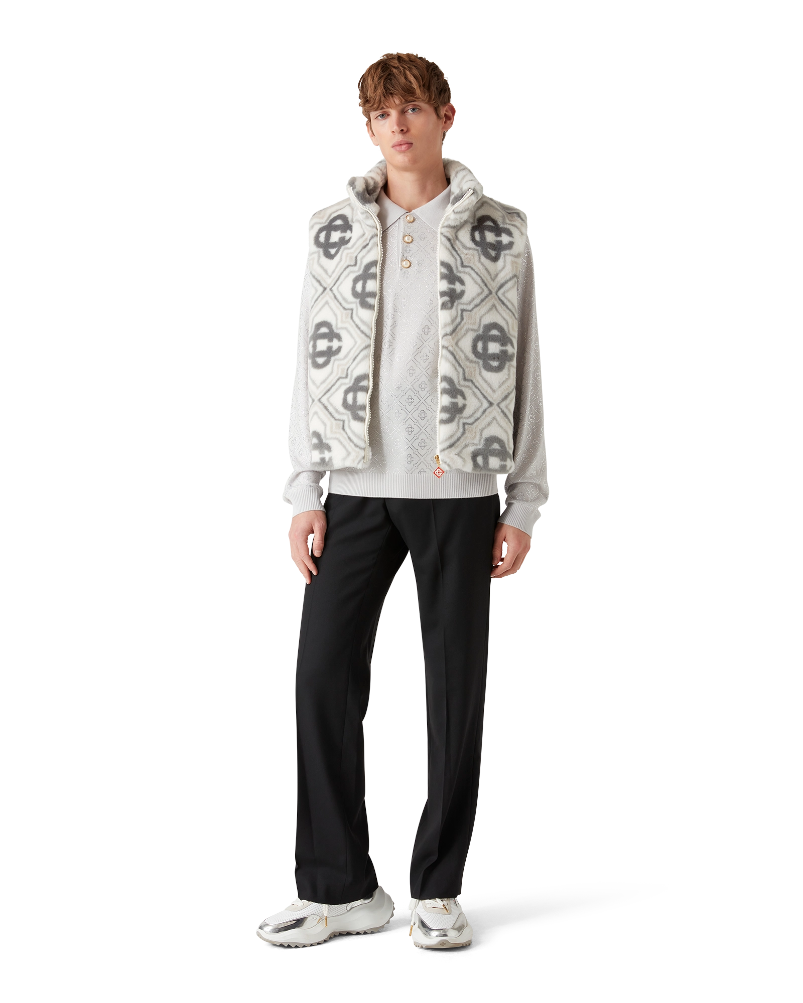 Faux Fur Monogram Gilet - 图片 2