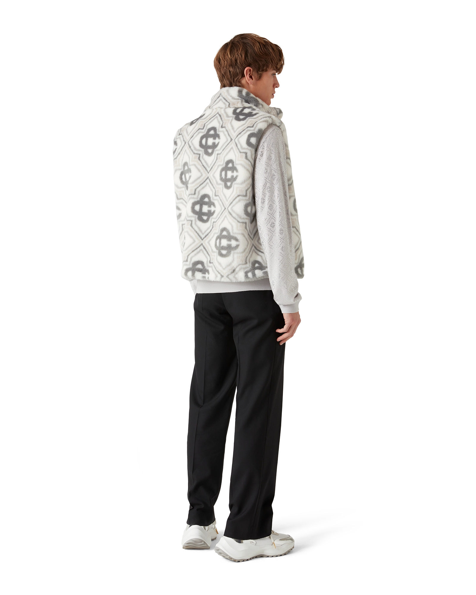 Faux Fur Monogram Gilet - 图片 3