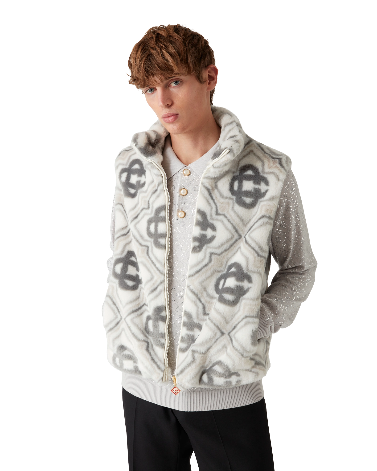 Faux Fur Monogram Gilet - 图片 5