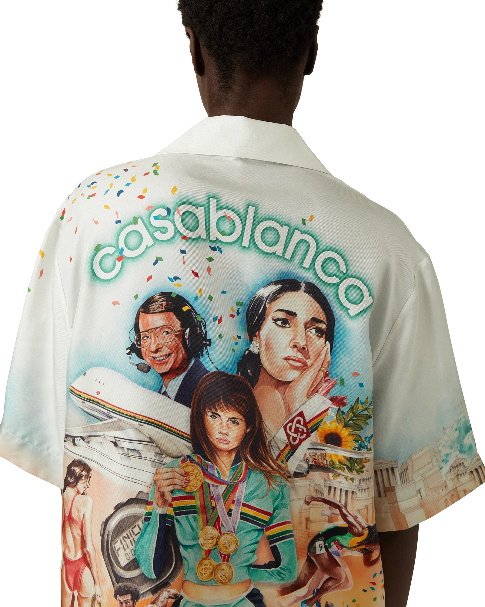 Celebration Du Sport Short Sleeve Silk Shirt - 图片 8