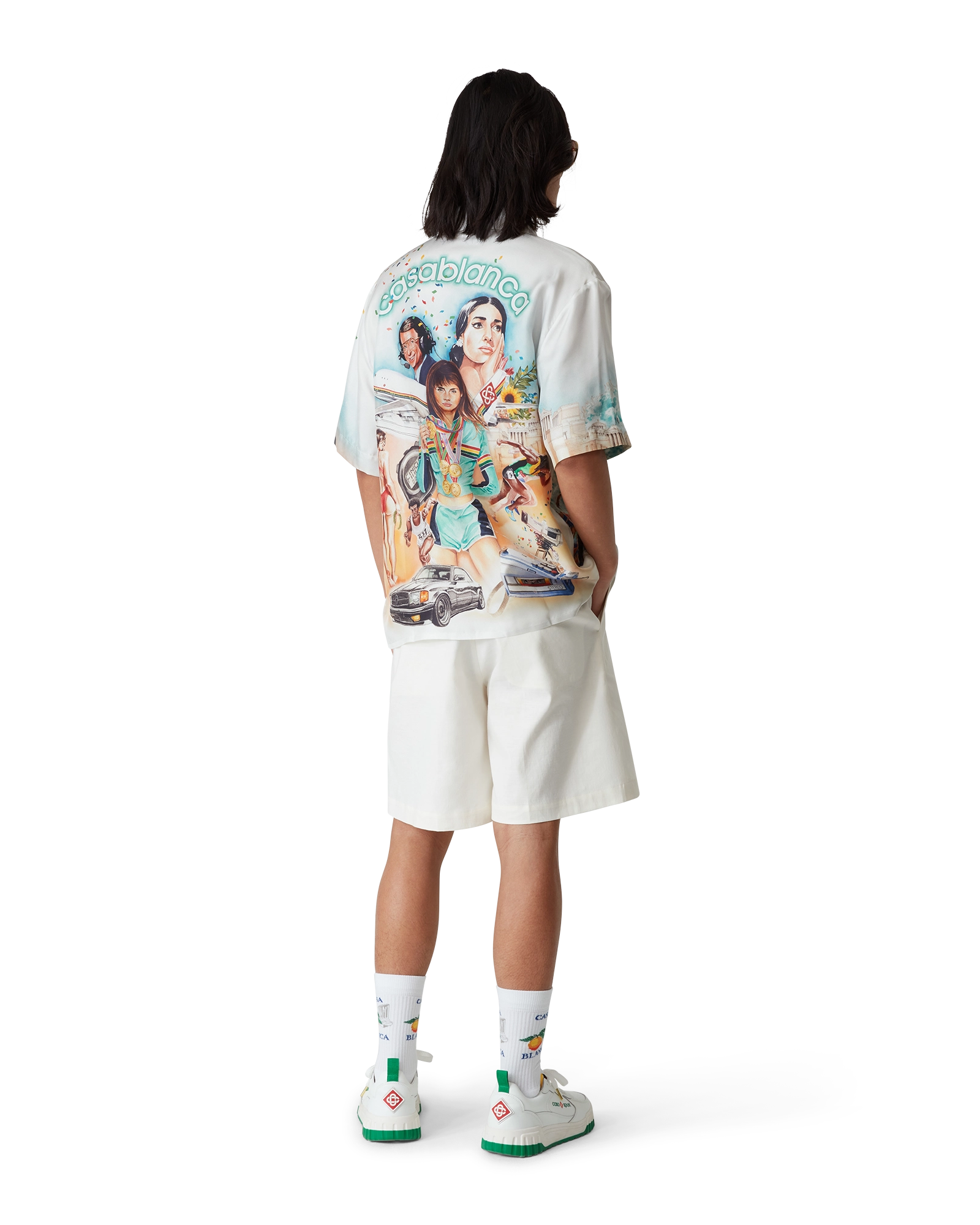 Celebration Du Sport Short Sleeve Silk Shirt - 图片 3