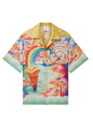 Nature's Teacher Short Sleeve Silk Shirt