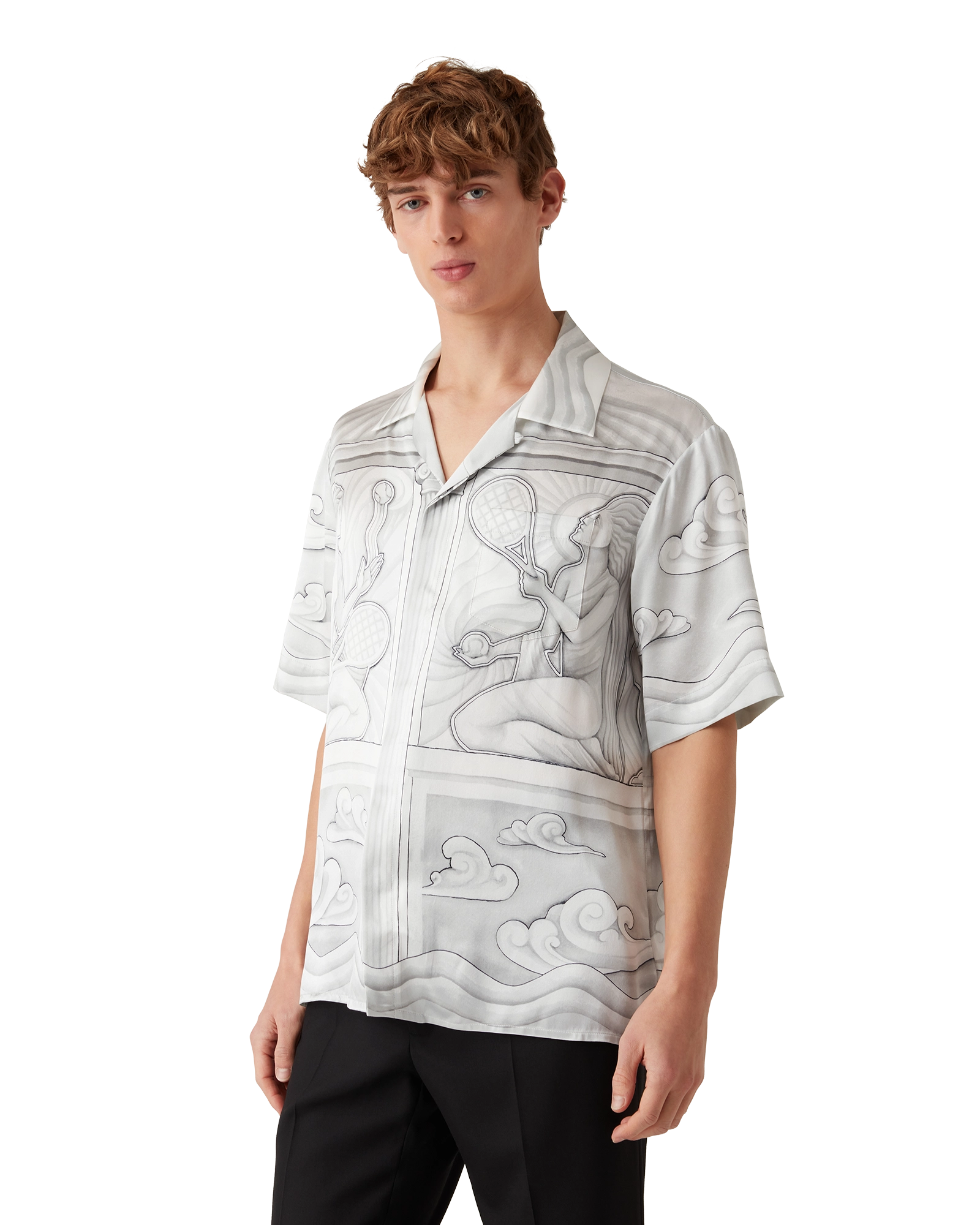 Sacred Stone Short Sleeve Silk Shirt - 图片 4