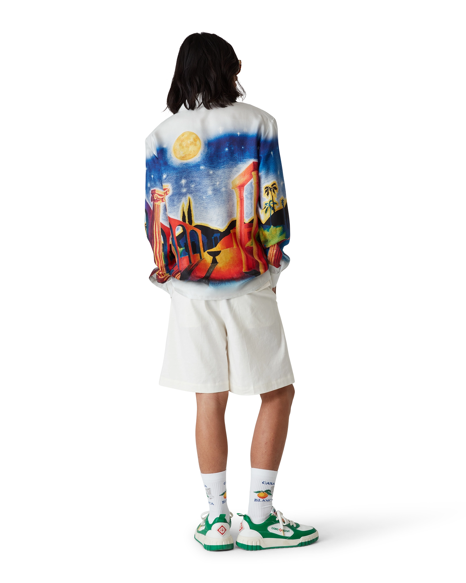 Midnight Acropolis Silk Long Sleeve Shirt - 图片 7