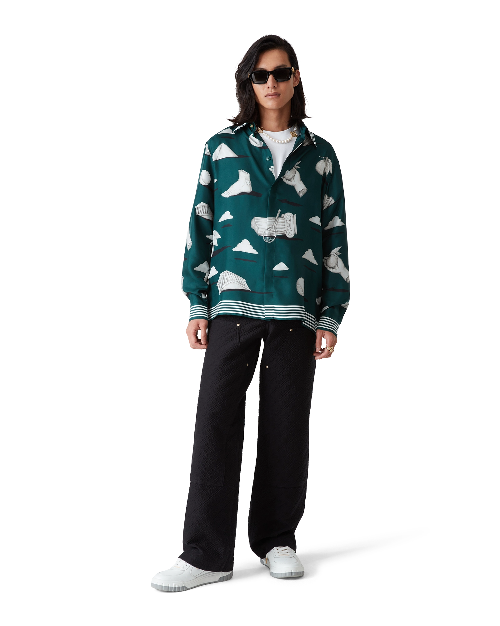 Metaphysical Long Sleeve Silk Shirt - 图片 2