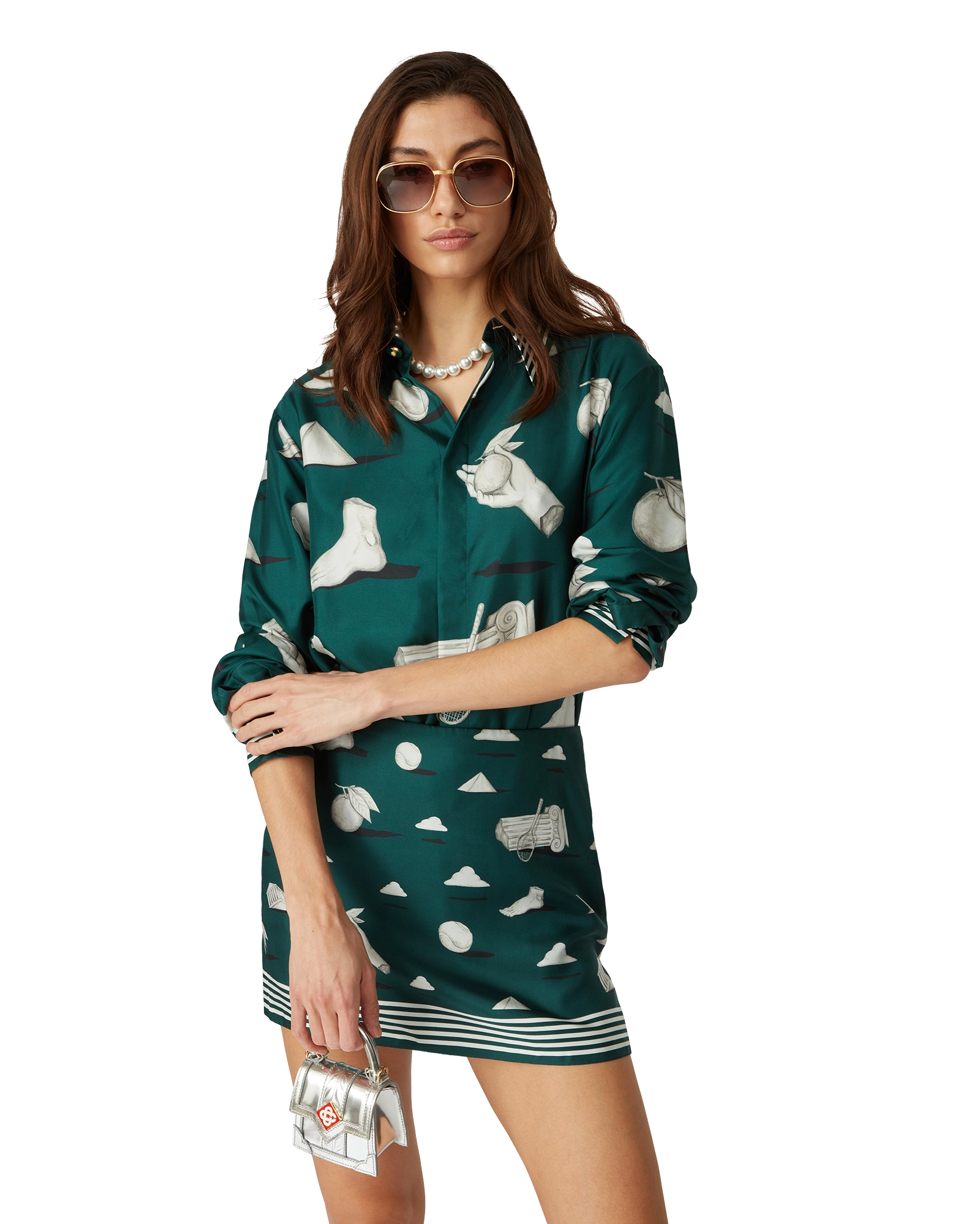 Metaphysical Long Sleeve Silk Shirt - 图片 8