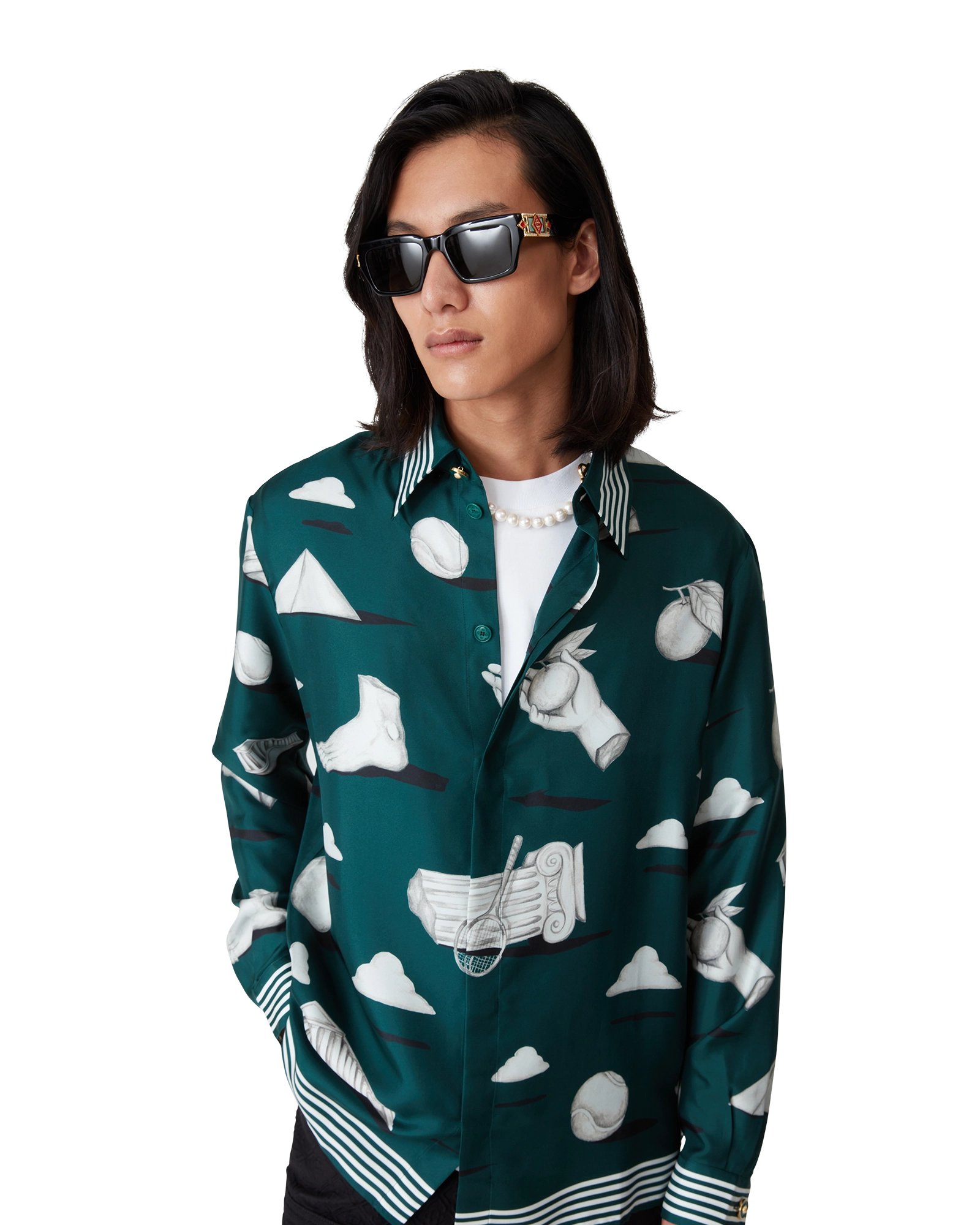 Metaphysical Long Sleeve Silk Shirt - 图片 5