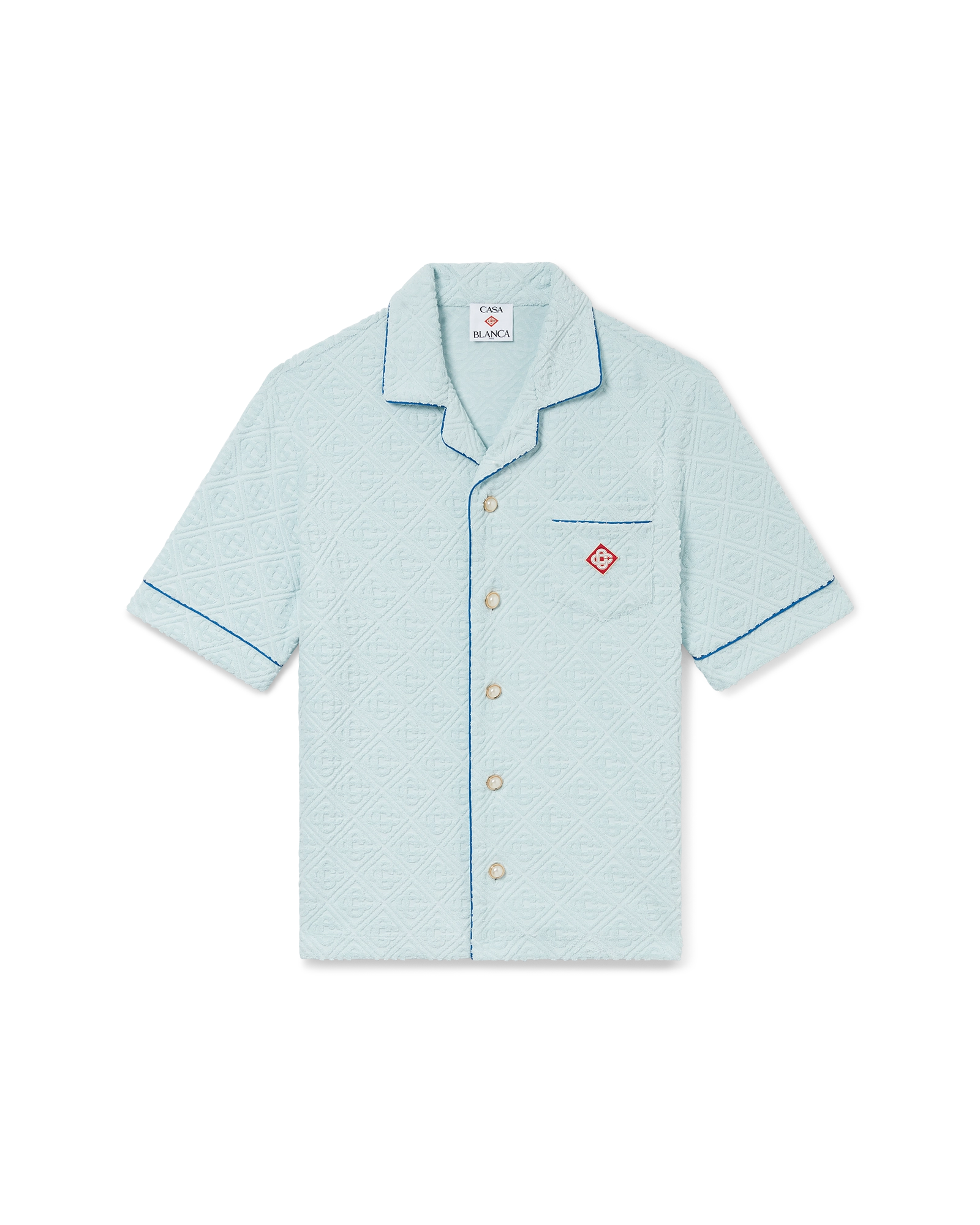Monogram Towelling Short Sleeve Shirt