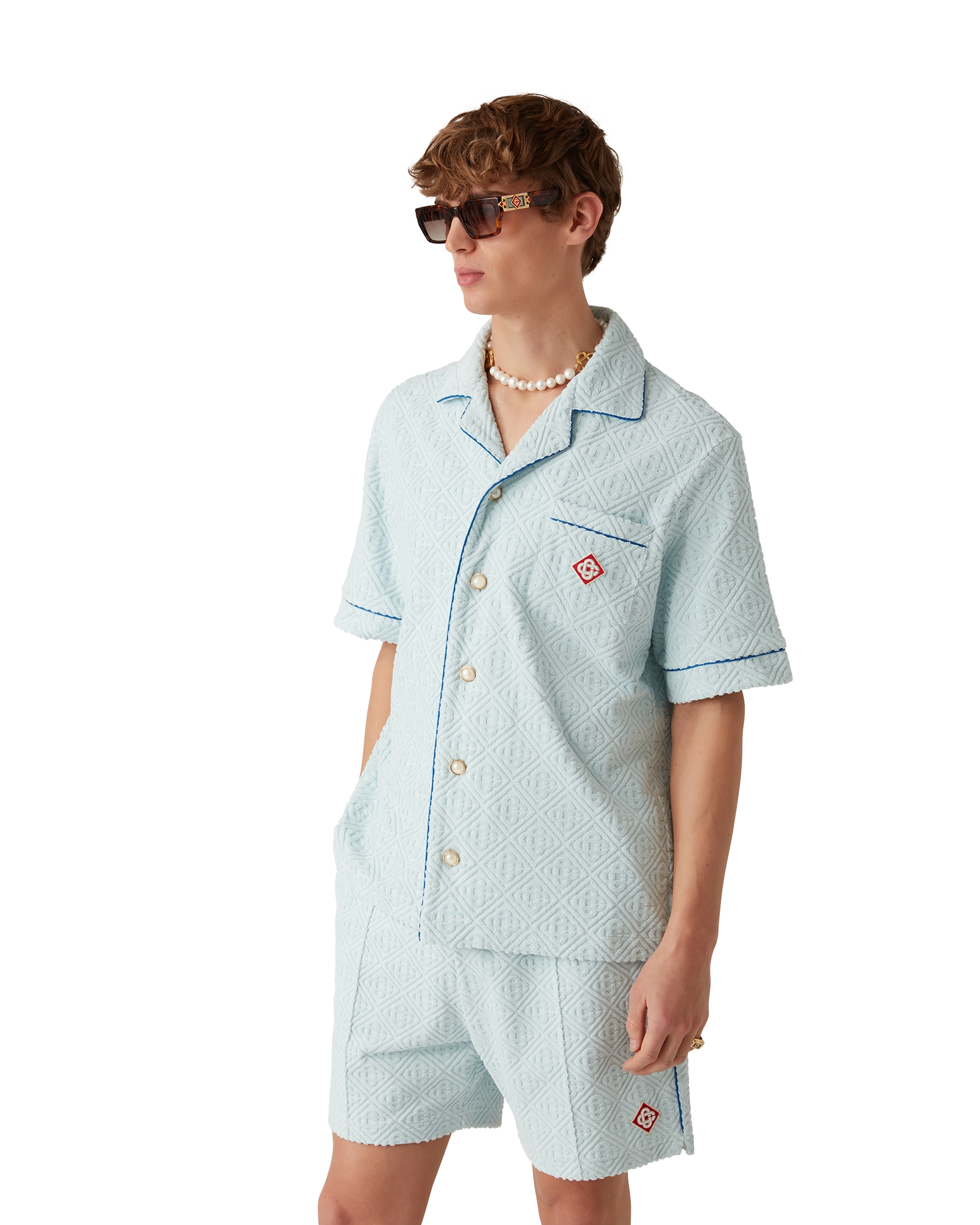 Monogram Towelling Short Sleeve Shirt - 图片 4