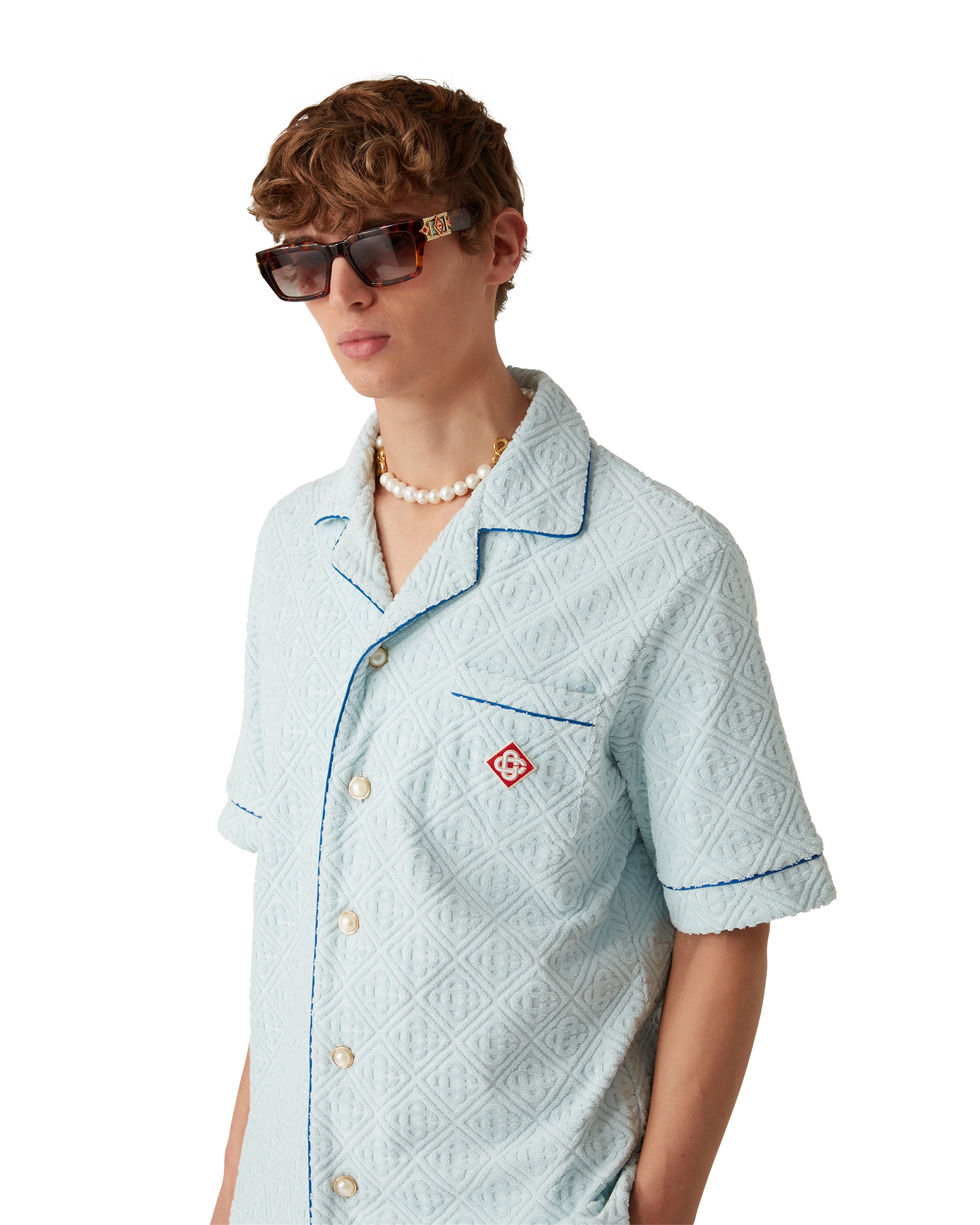 Monogram Towelling Short Sleeve Shirt - 图片 5