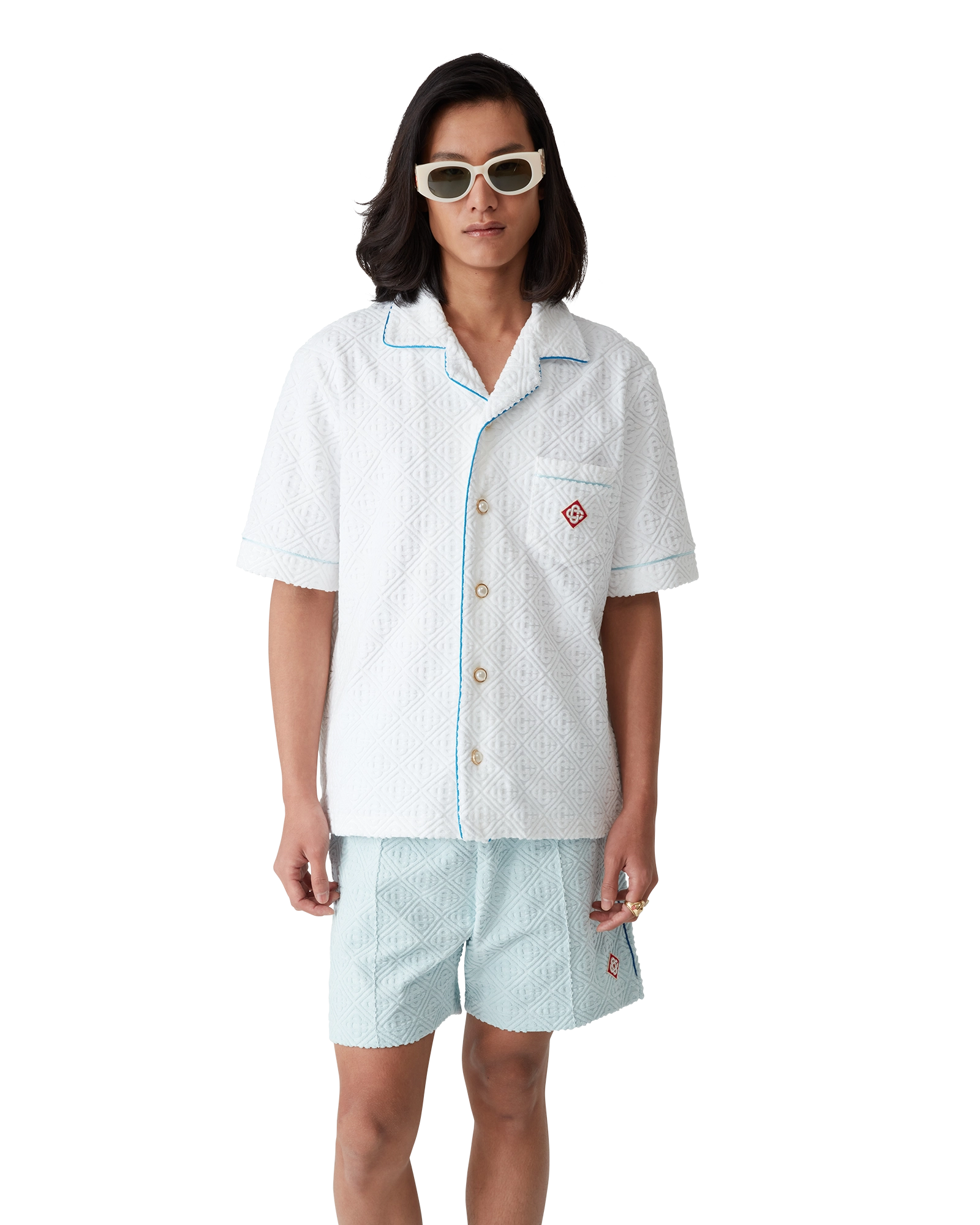 Monogram Short Sleeve Towelling Shirt - 图片 4