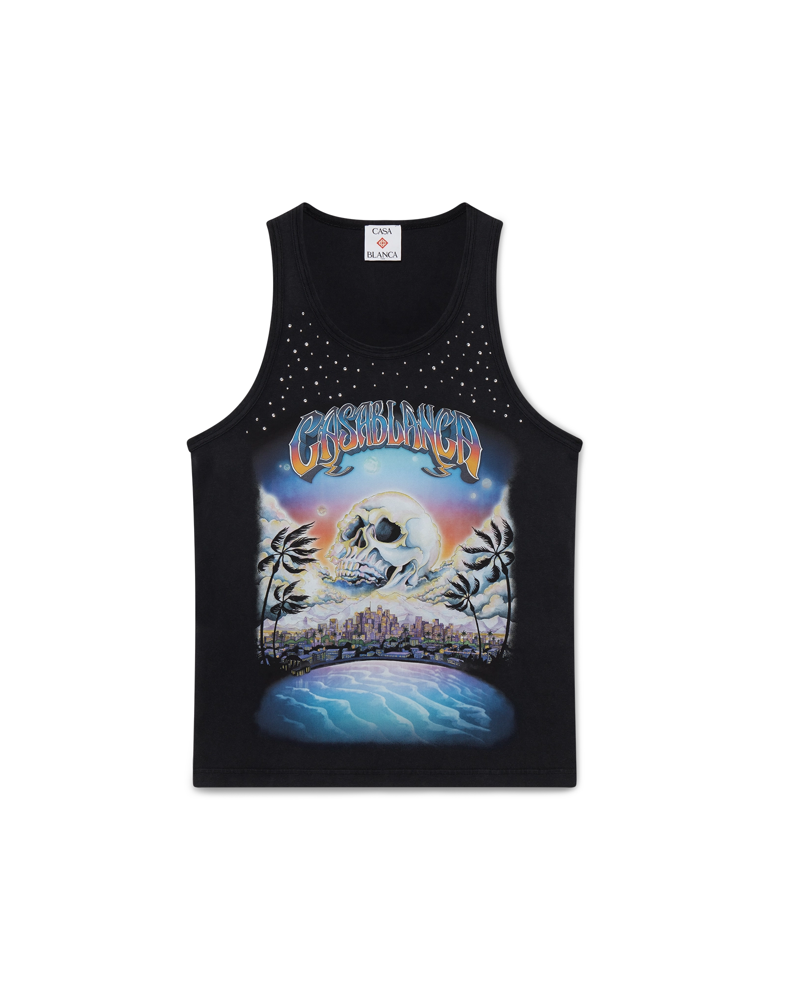 La Prémonition Crystal Embellished Tank Top