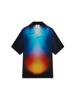 Gradient Silk Short Sleeve Shirt