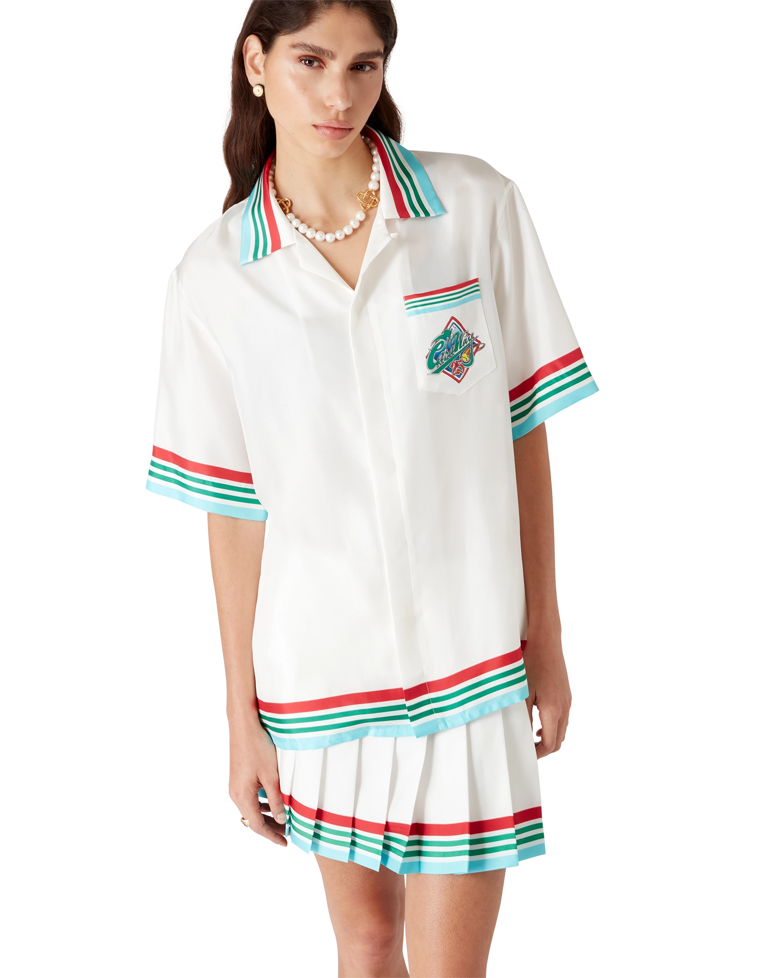 Casa Way World Series Short Sleeve Silk Shirt - 图片 4