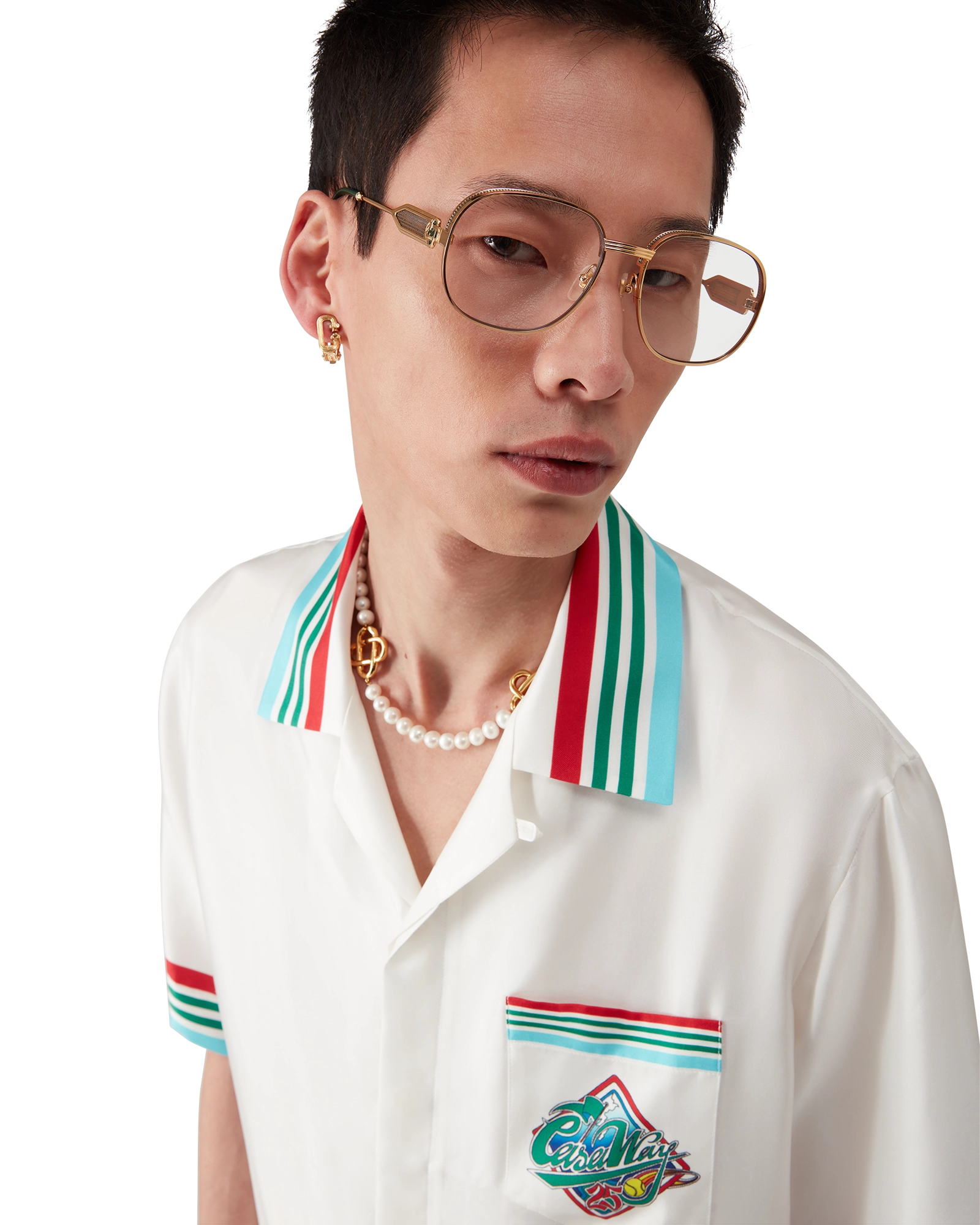 Casa Way World Series Short Sleeve Silk Shirt - 图片 9