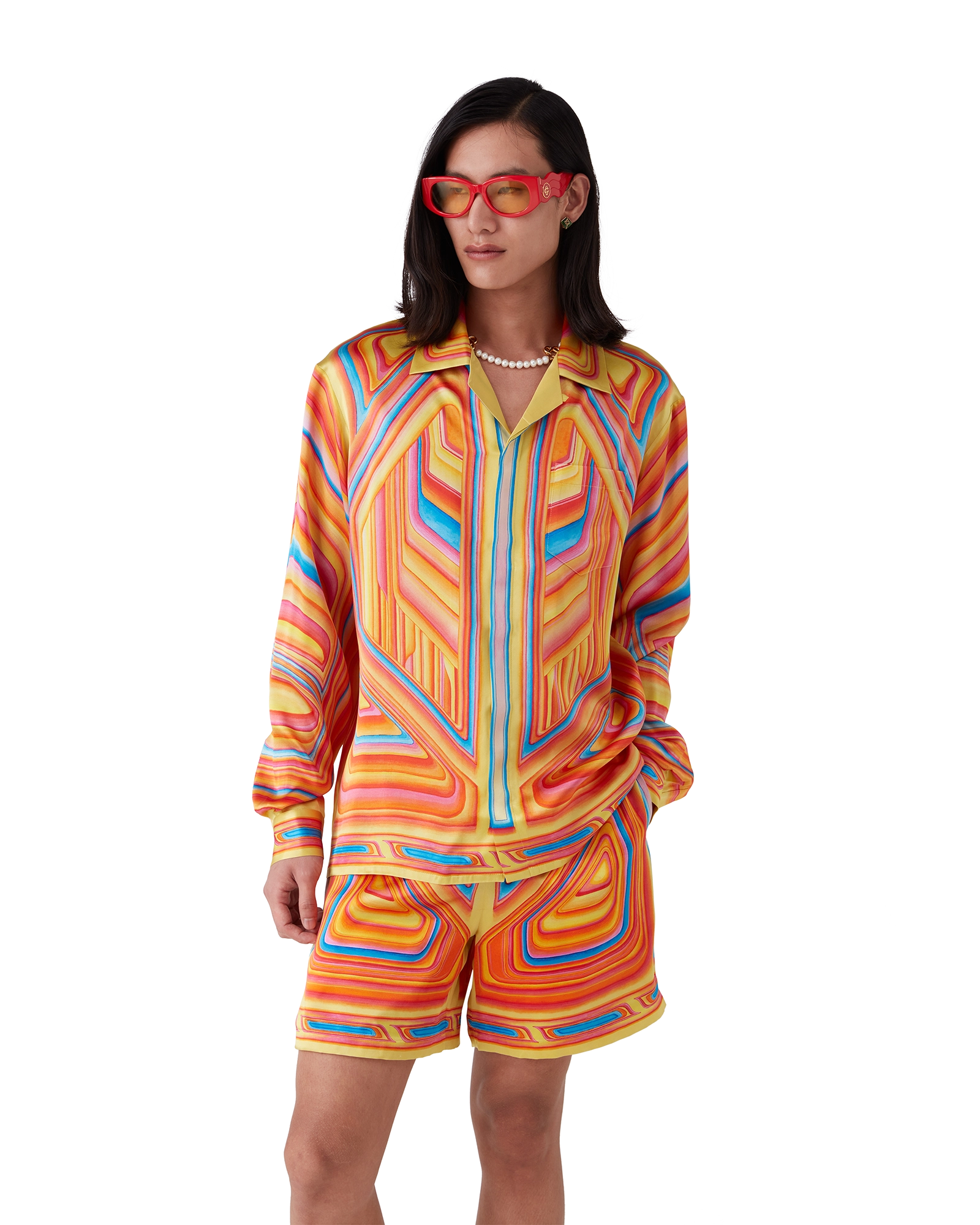 Low Rider Long Sleeve Silk Shirt - 图片 4