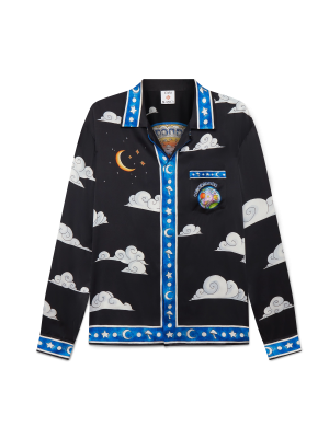 The Four Elements Long Sleeve Silk Shirt