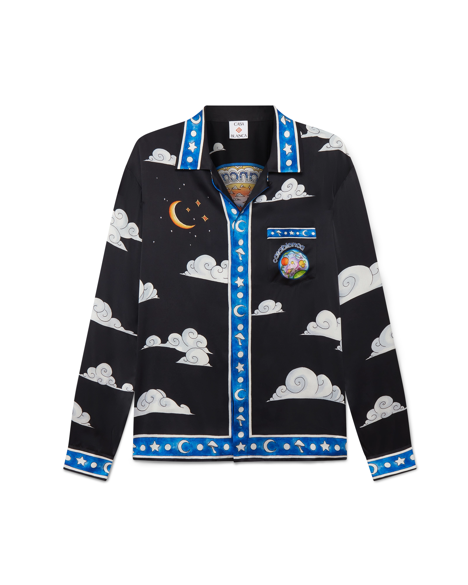 The Four Elements Long Sleeve Silk Shirt