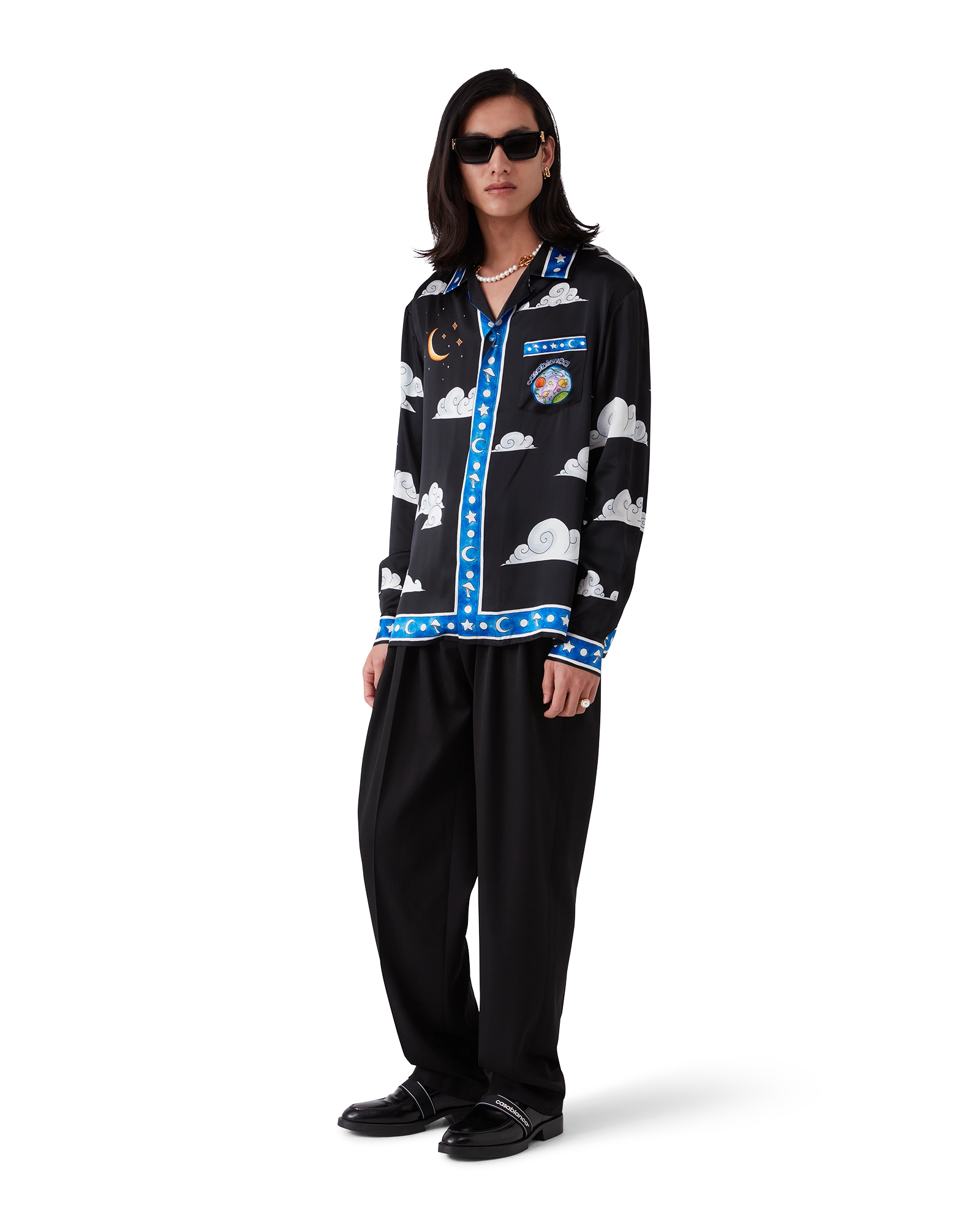 The Four Elements Long Sleeve Silk Shirt - 图片 2