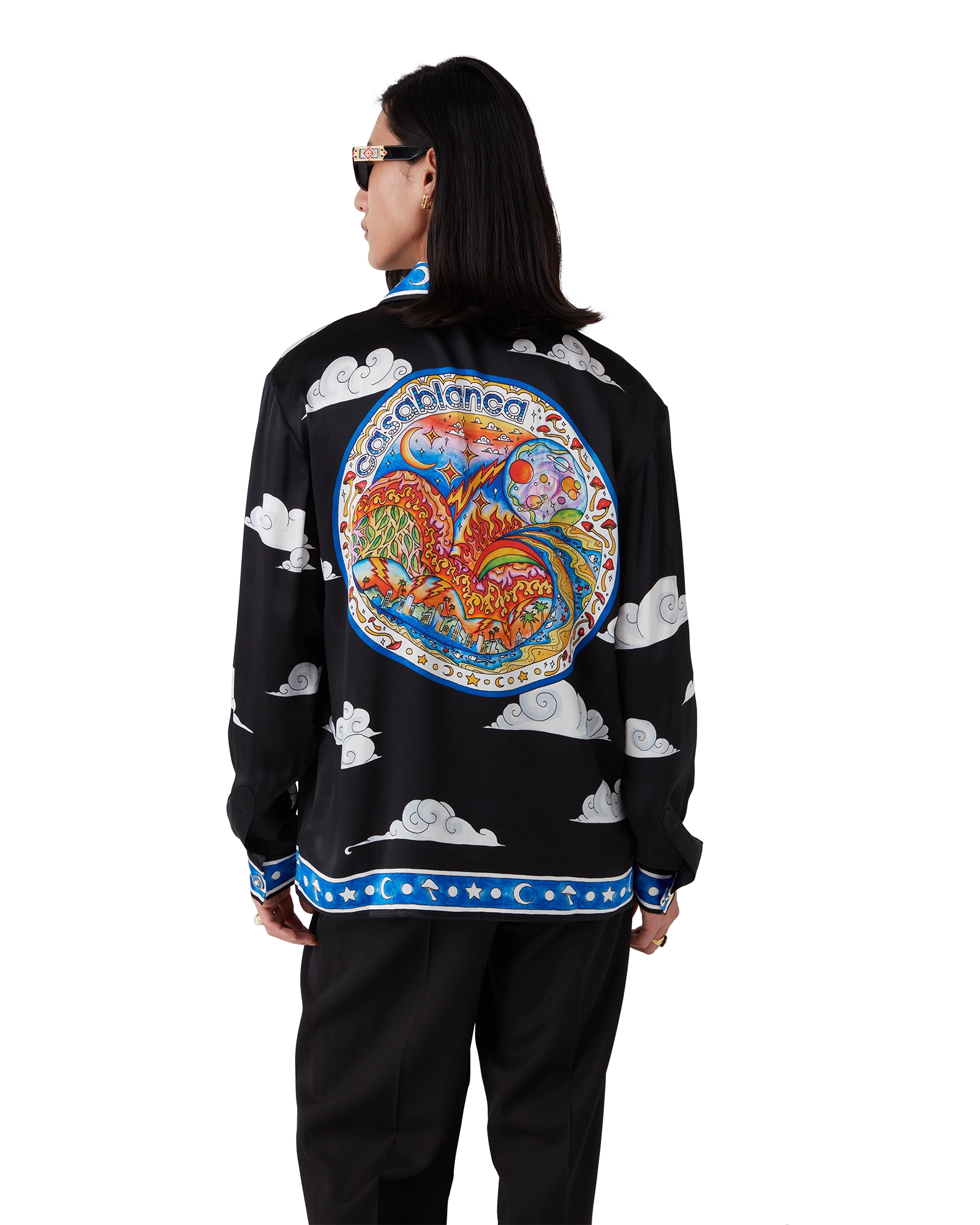 The Four Elements Long Sleeve Silk Shirt - 图片 5