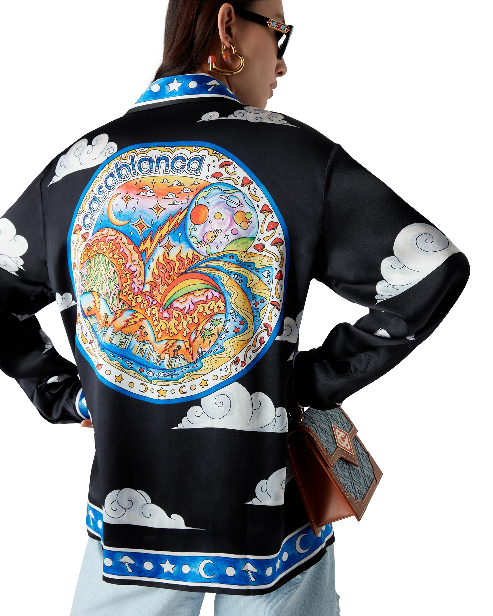 The Four Elements Long Sleeve Silk Shirt - 图片 9