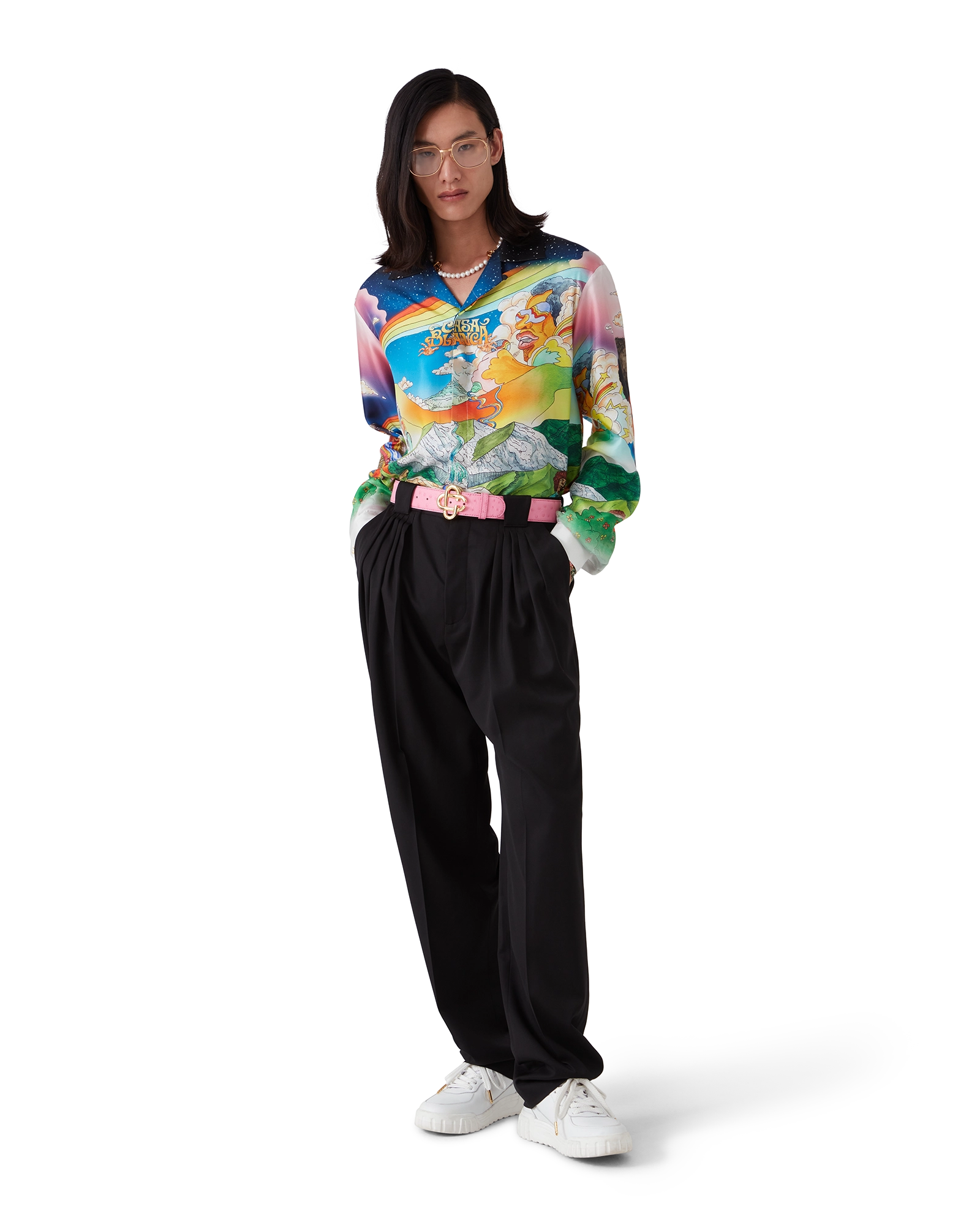 La Musique Long Sleeve Silk Shirt - 图片 6