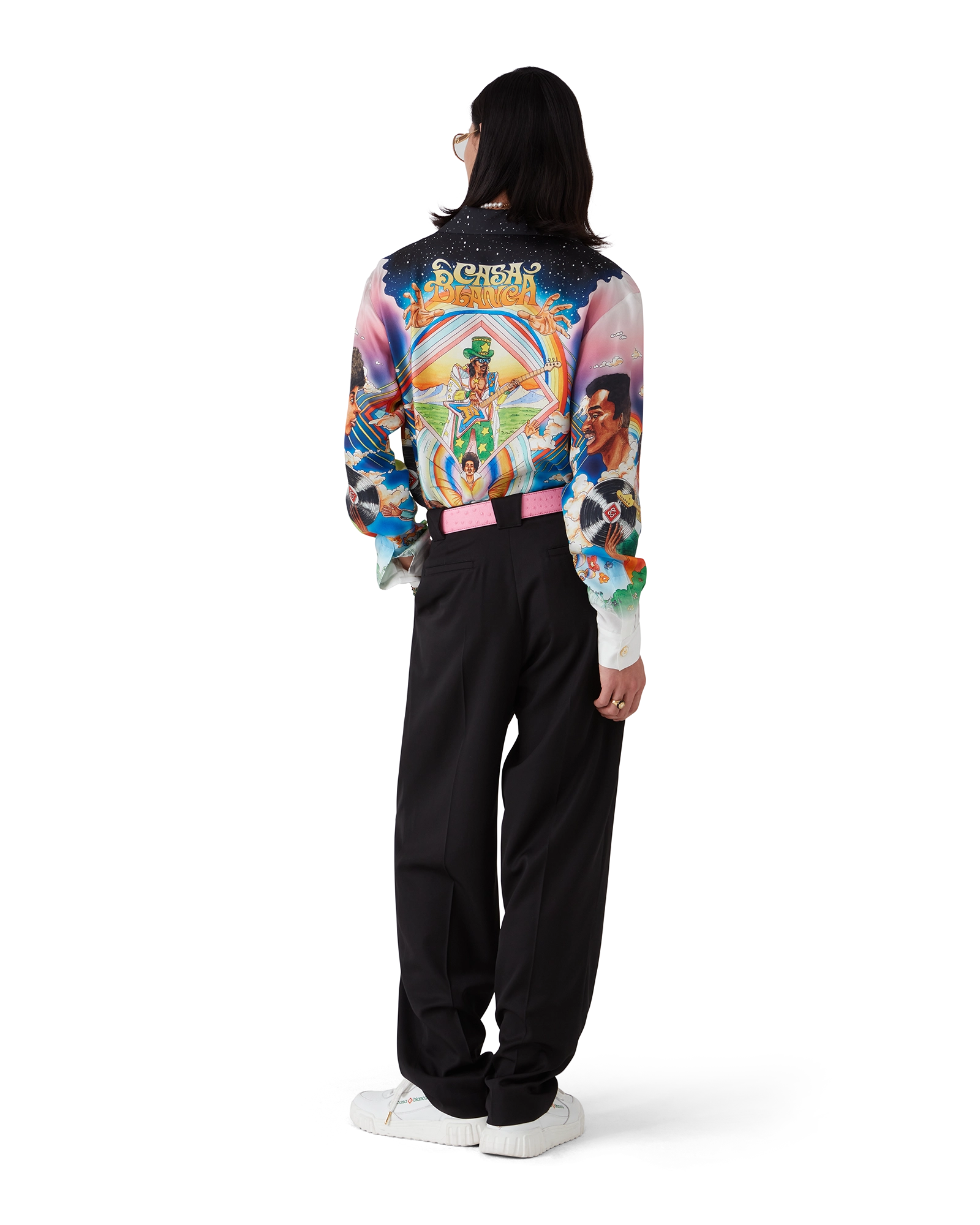 La Musique Long Sleeve Silk Shirt - 图片 7