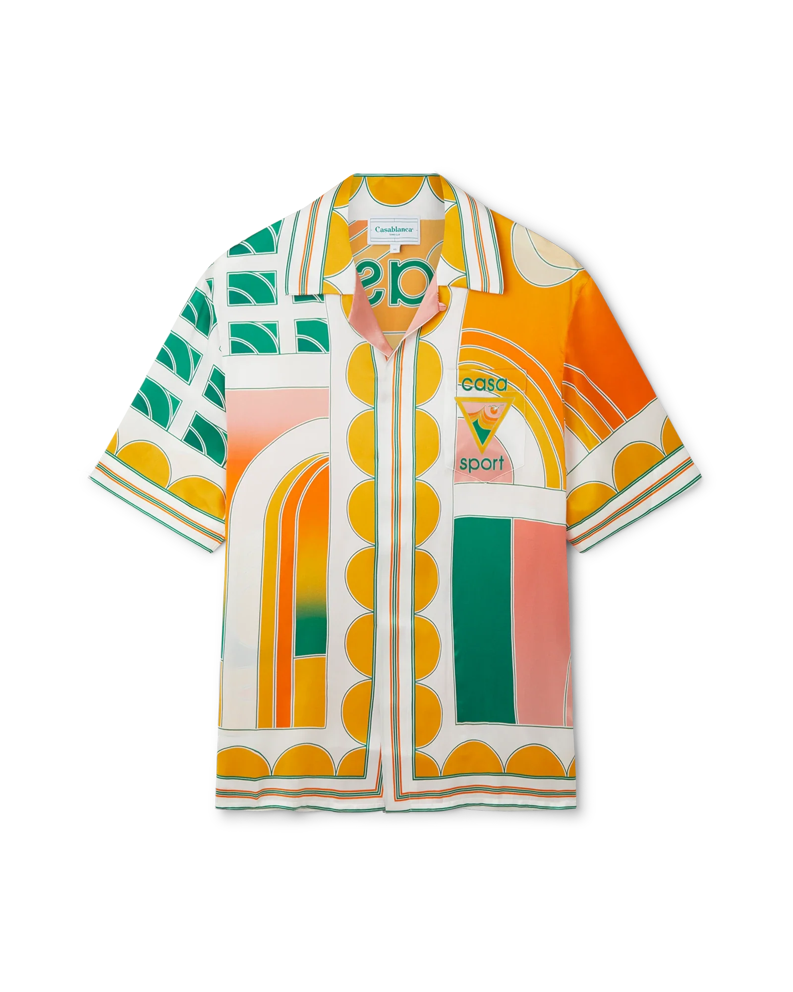 Summer Court Short Sleeve Silk Shirt - 图片 6