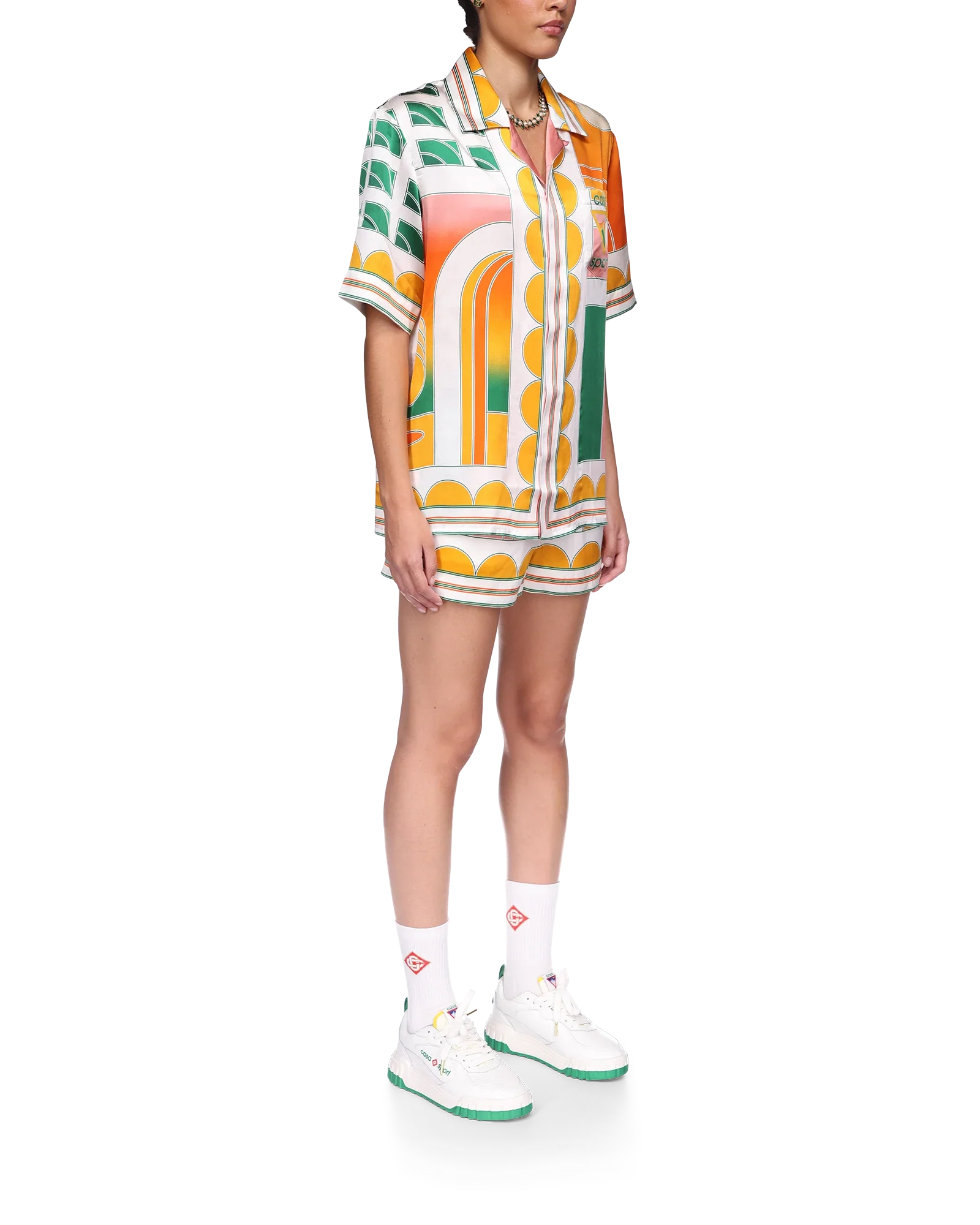 Summer Court Short Sleeve Silk Shirt - 图片 5