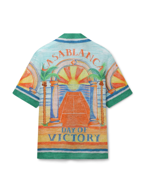 Day of Victory Short Sleeve Linen Shirt