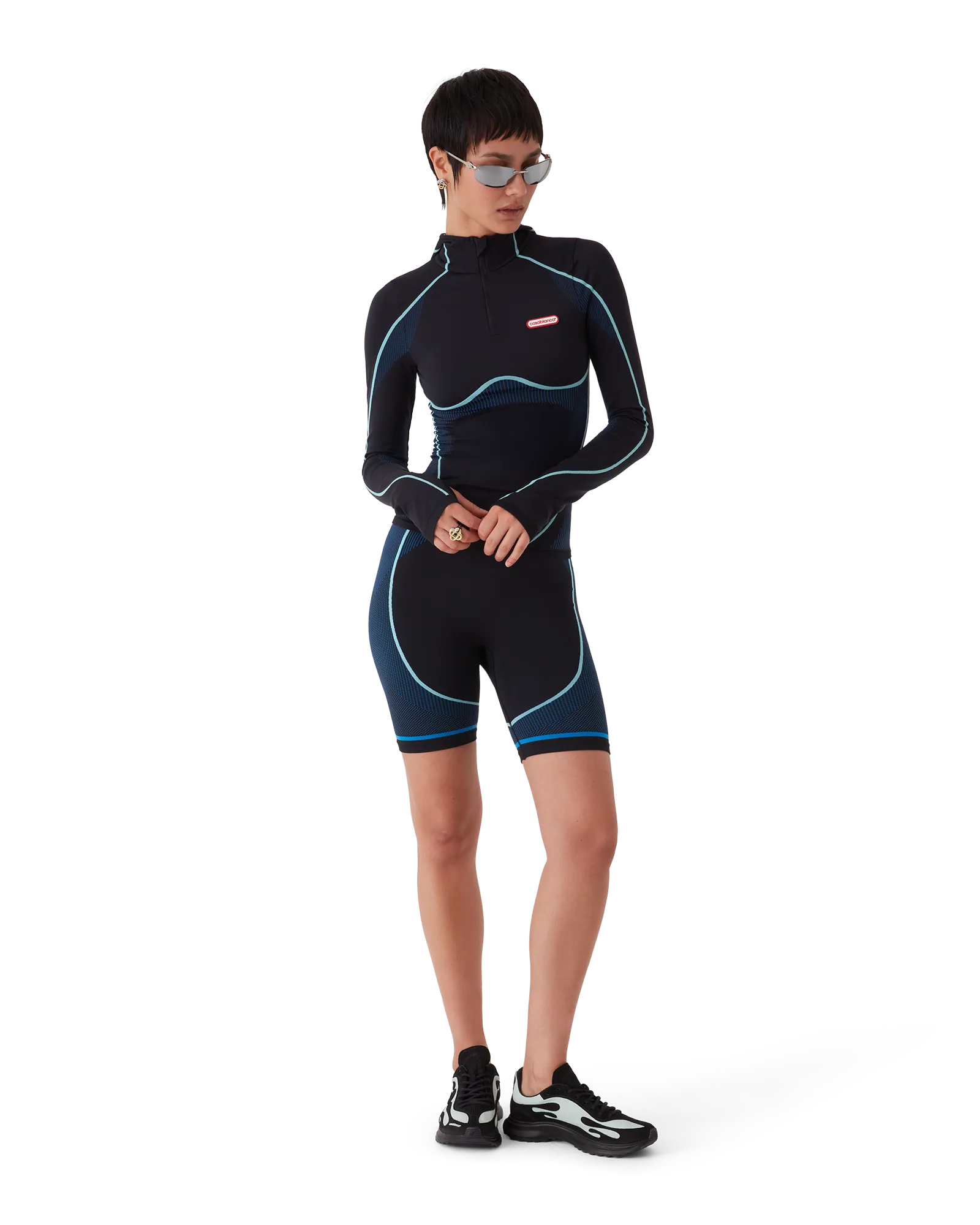 Seamless Hooded Long Sleeve Top - 图片 2