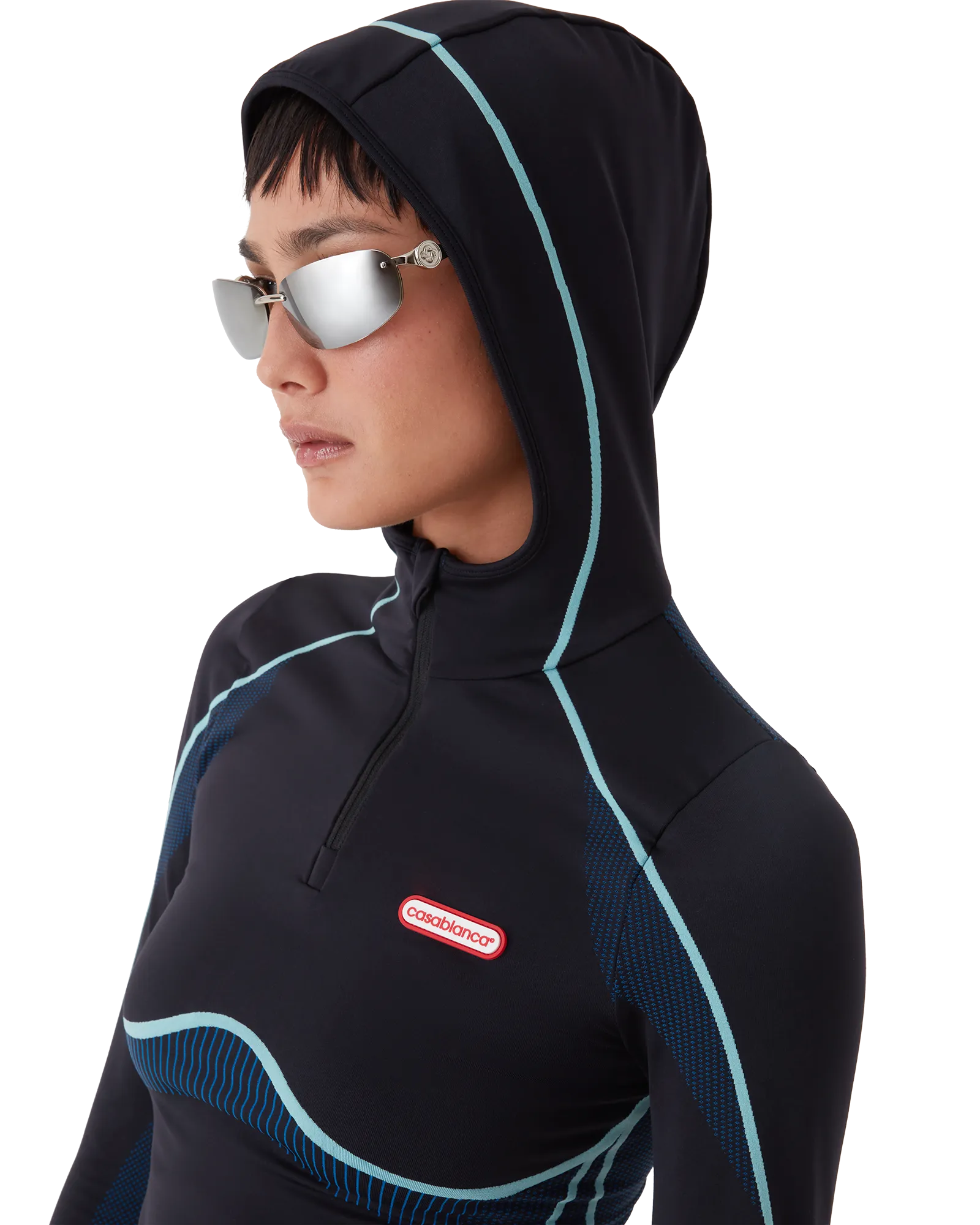 Seamless Hooded Long Sleeve Top - 图片 4