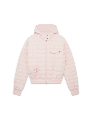 Nylon Quilted Hooded Jacket