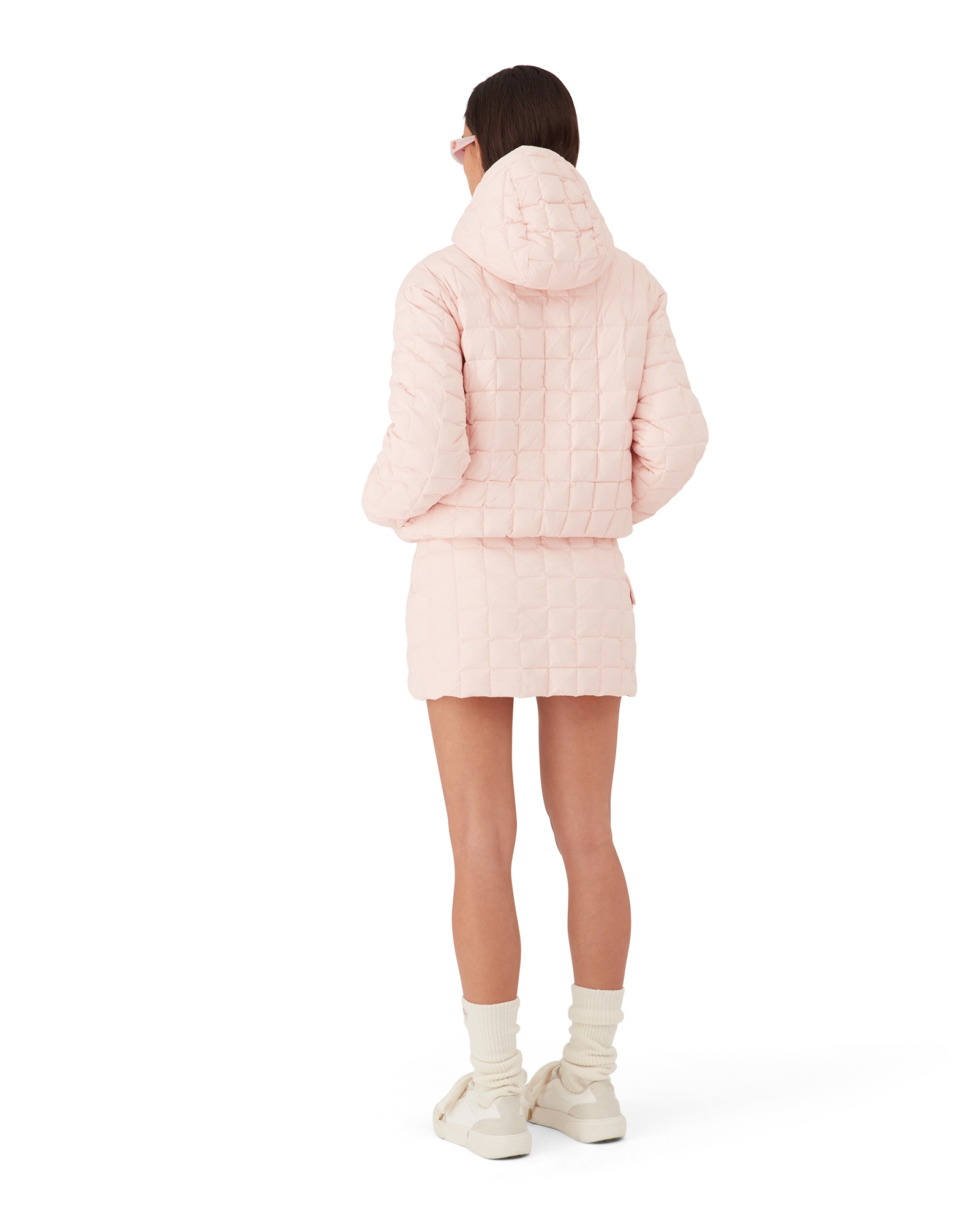 Nylon Quilted Hooded Jacket - 图片 5