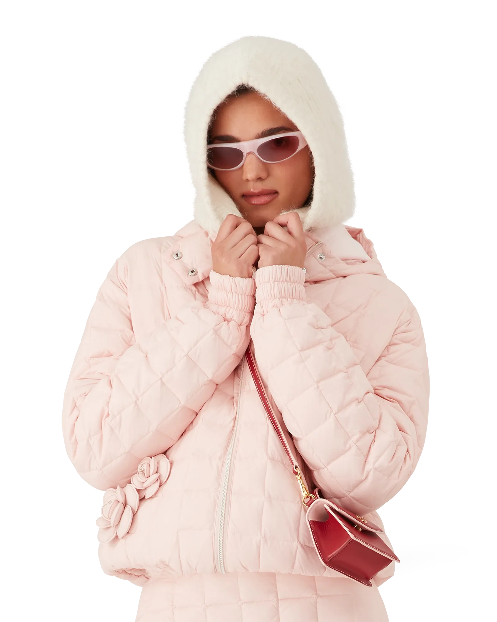 Nylon Quilted Hooded Jacket - 图片 2